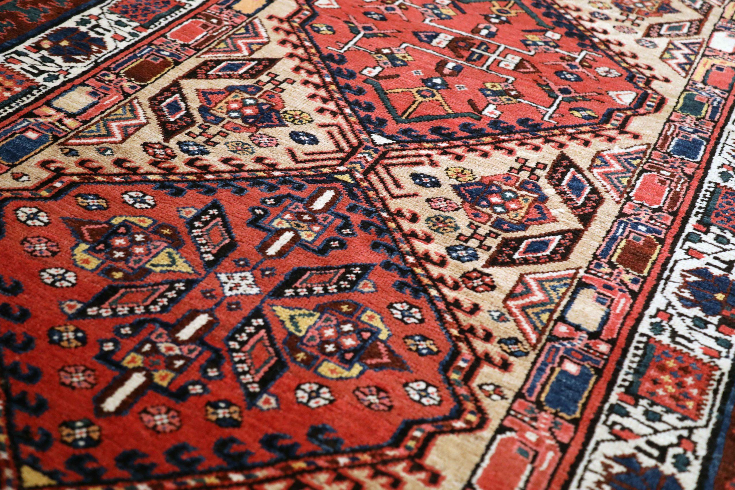 Persischer Sarab-Läufer - Wolle Elfenbeinrot Design - 93641 im Zustand „Hervorragend“ im Angebot in Dallas, TX
