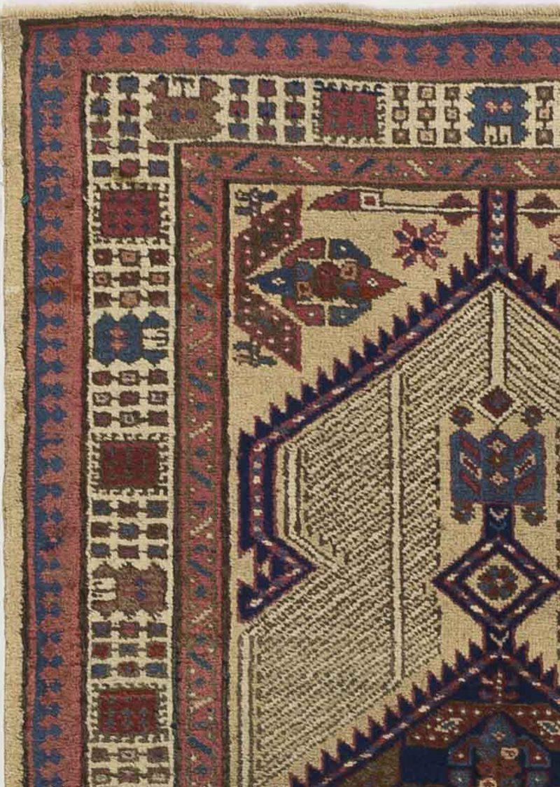 Persischer Sarab Kleiner Teppich - Wolle Elfenbein 10435 (Asiatisch) im Angebot
