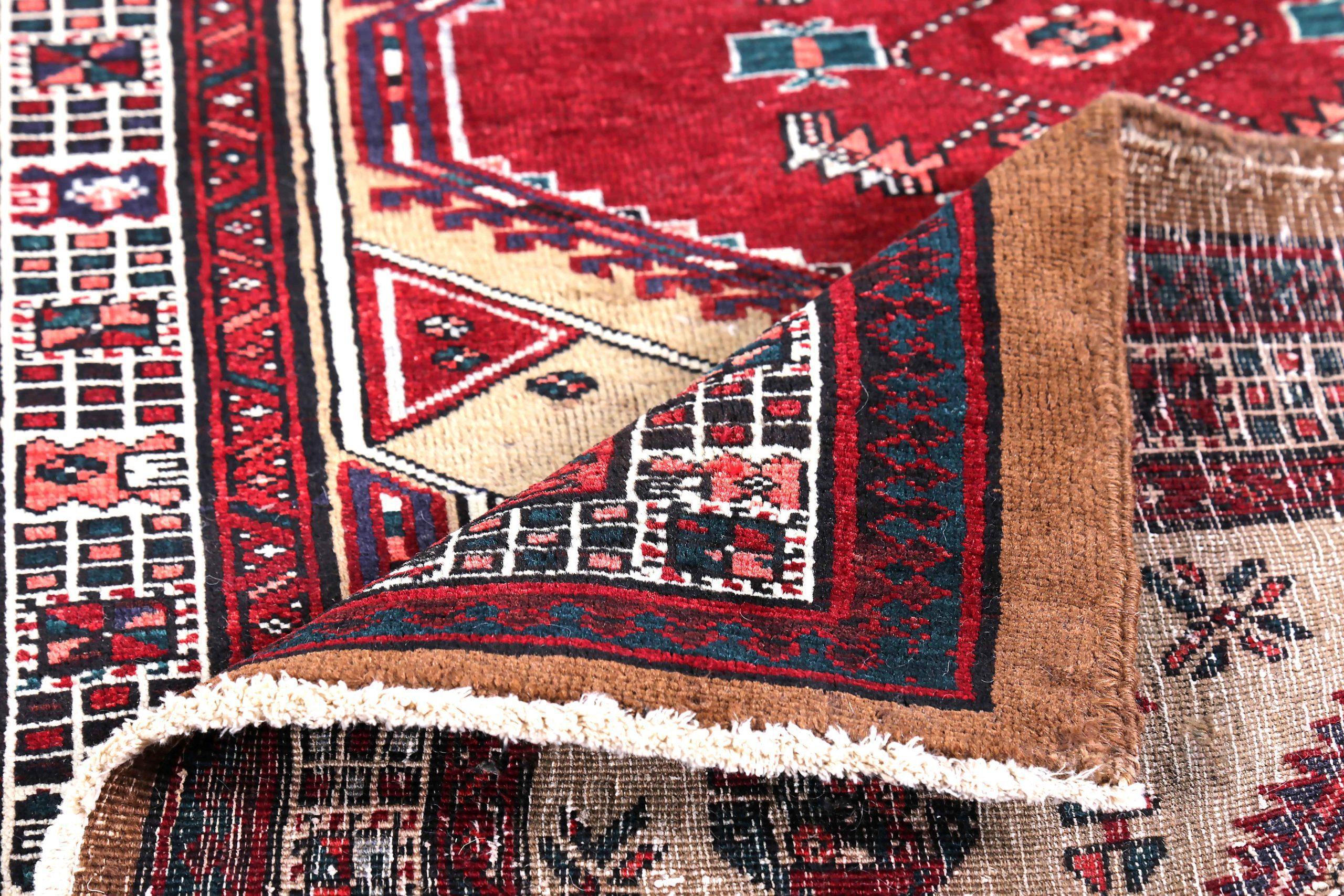 Persischer Sarab Kleiner Teppich Circa 1910 - Wolle Elfenbein Rot Design - 89691 (20. Jahrhundert) im Angebot