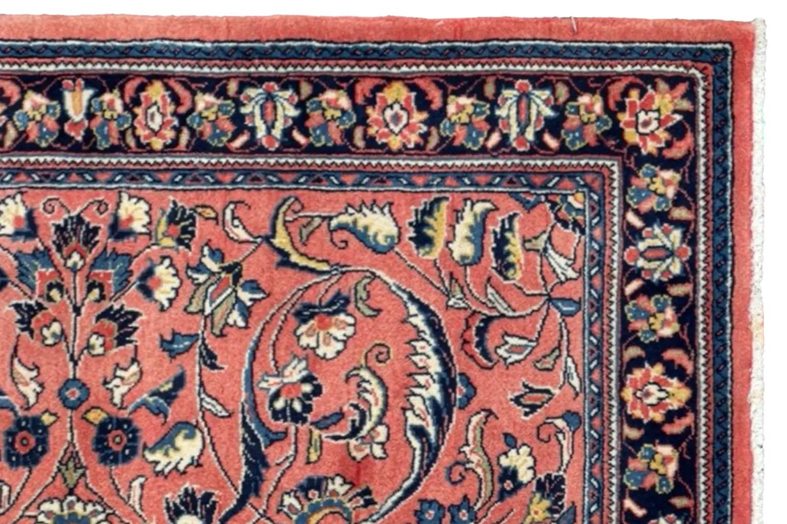 Alfombras persas Sarouk Circa 1990 - 10835 en Excelente estado para la venta en Dallas, TX