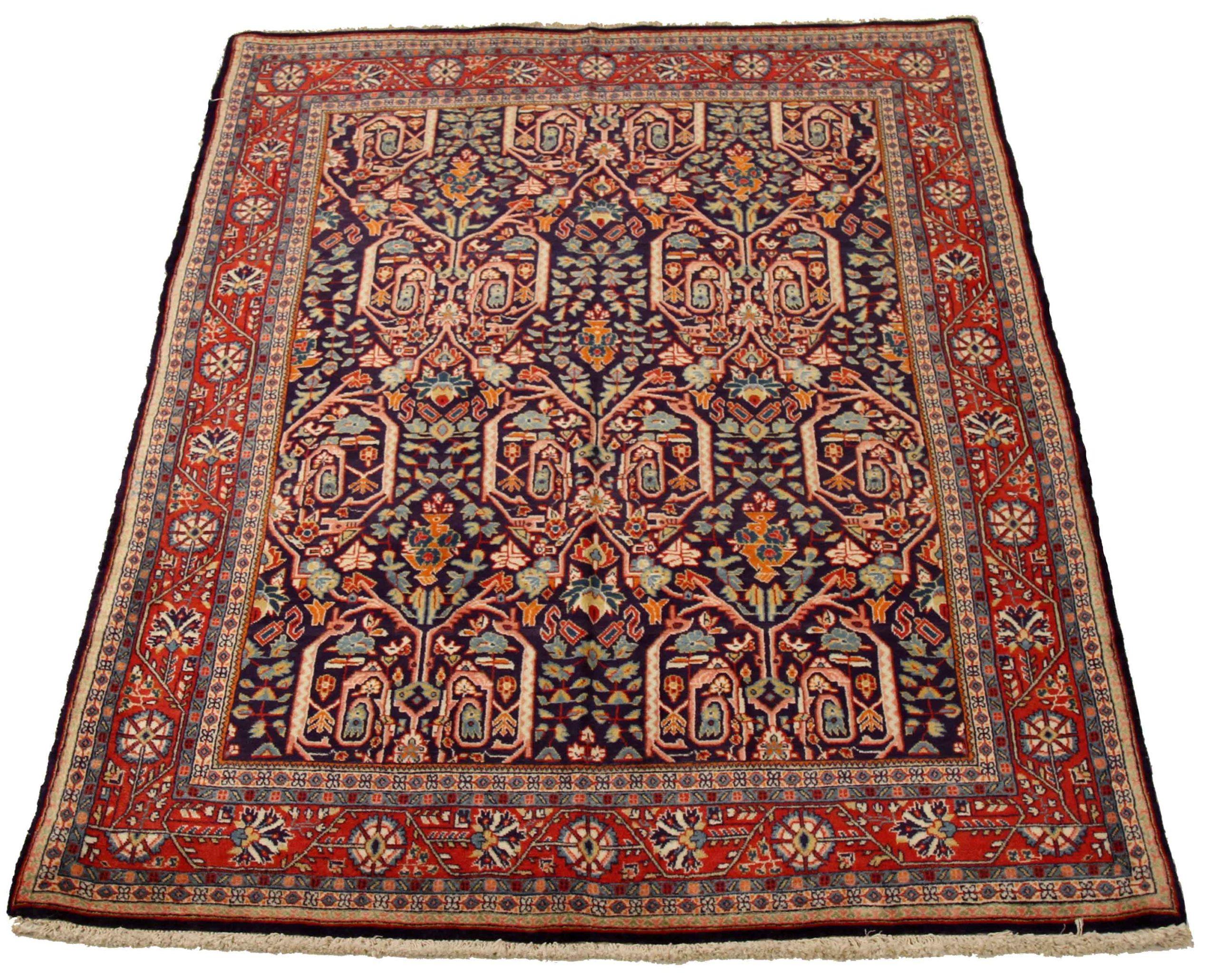 Descubre la elegancia de las alfombras persas Sarouk de Circa 1990. Diseñado con meticulosa atención al detalle, este diseño exclusivo es perfecto para realzar tu espacio.