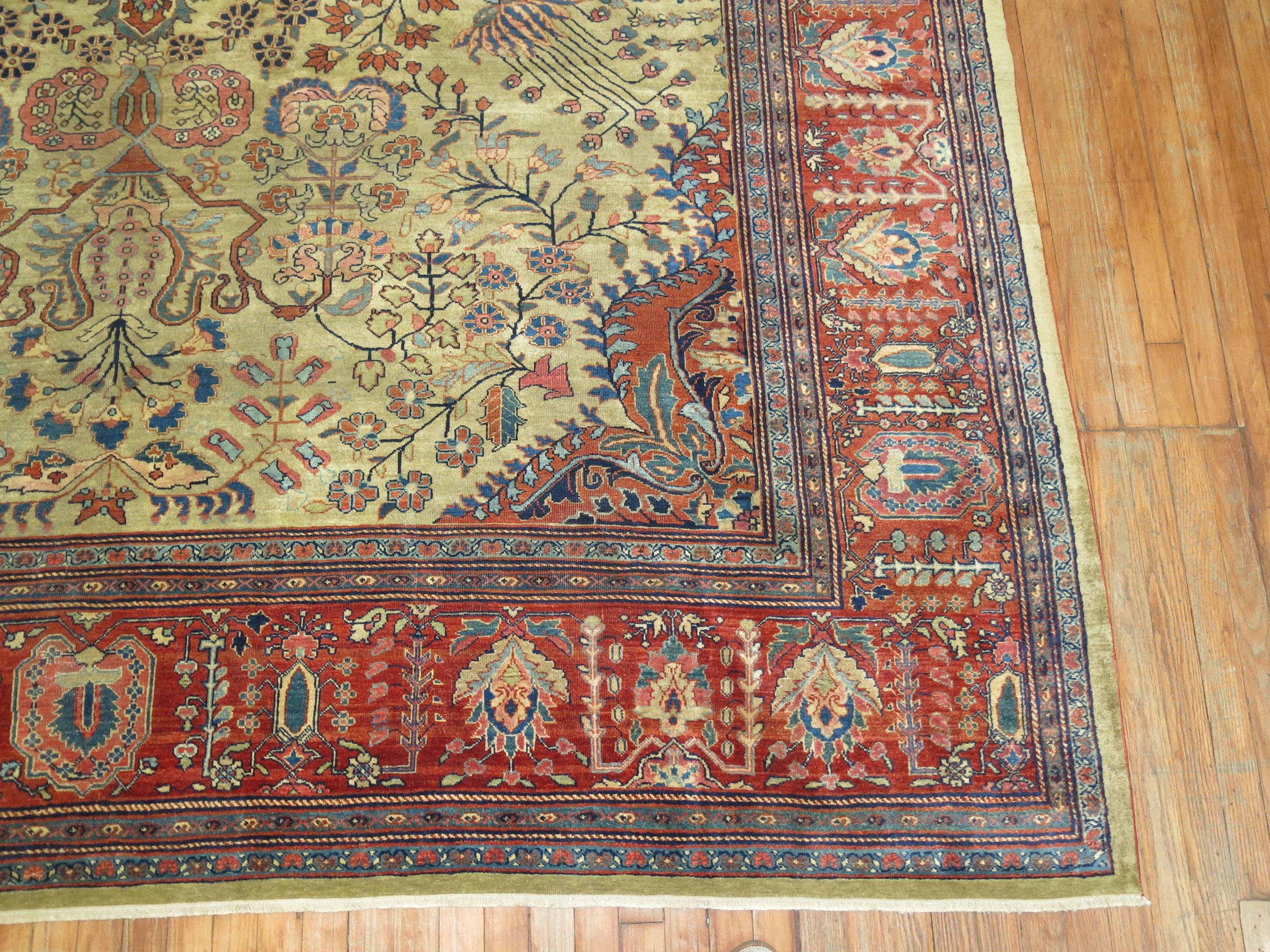 Persian Sarouk Fereghan Rug For Sale 5