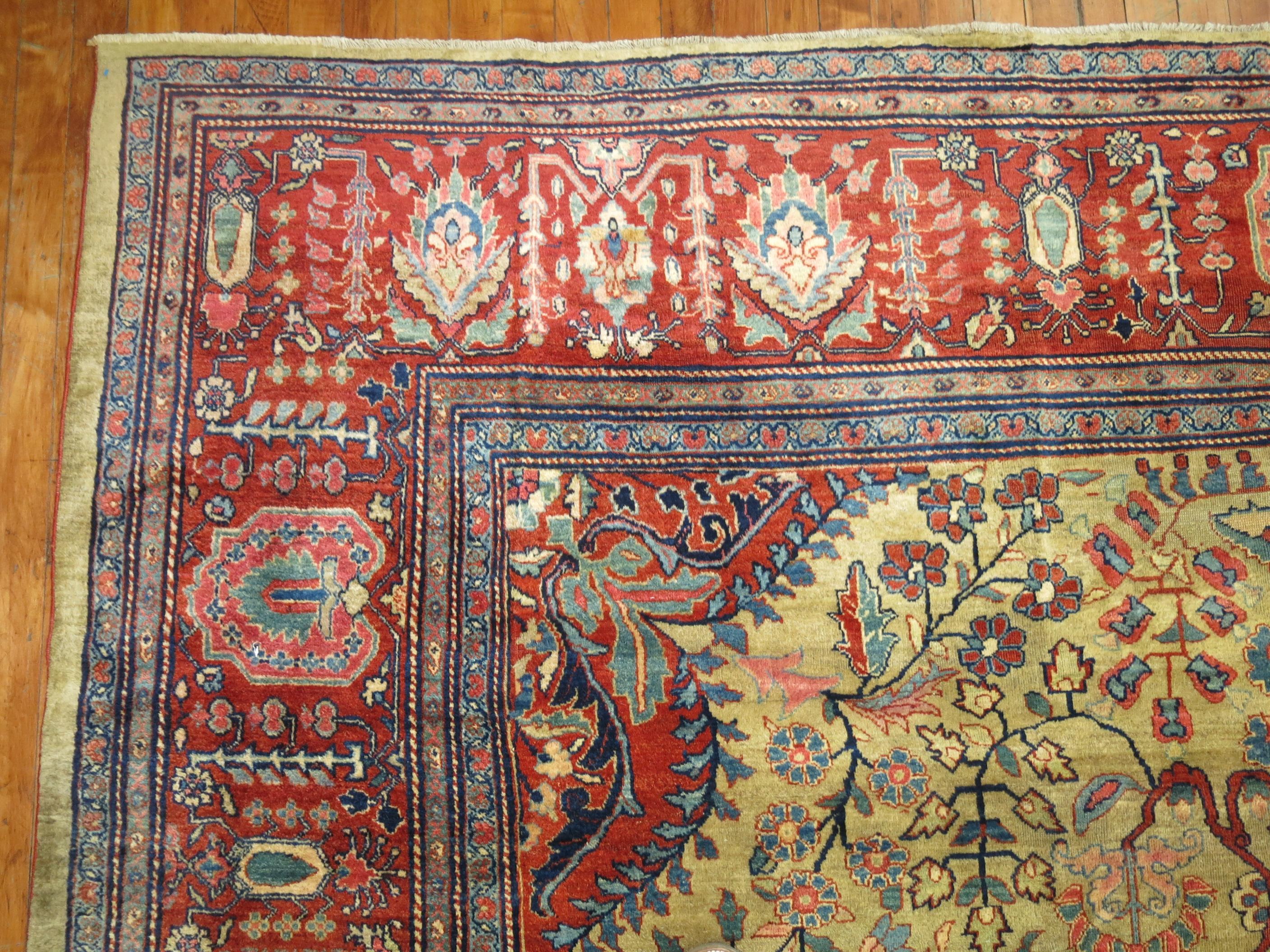 Sarouk Fereghan Teppich, persischer Teppich im Angebot 1