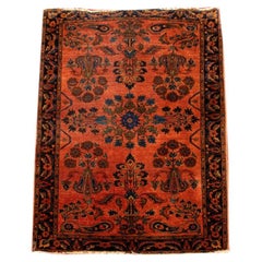Vintage Persian Sarouk Rug 4.7' x 3.5'