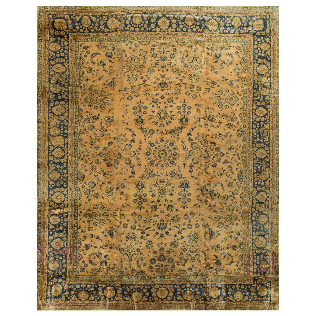 Persian Sarouk Rug Carpet, circa 1920 13' x 16' For Sale
