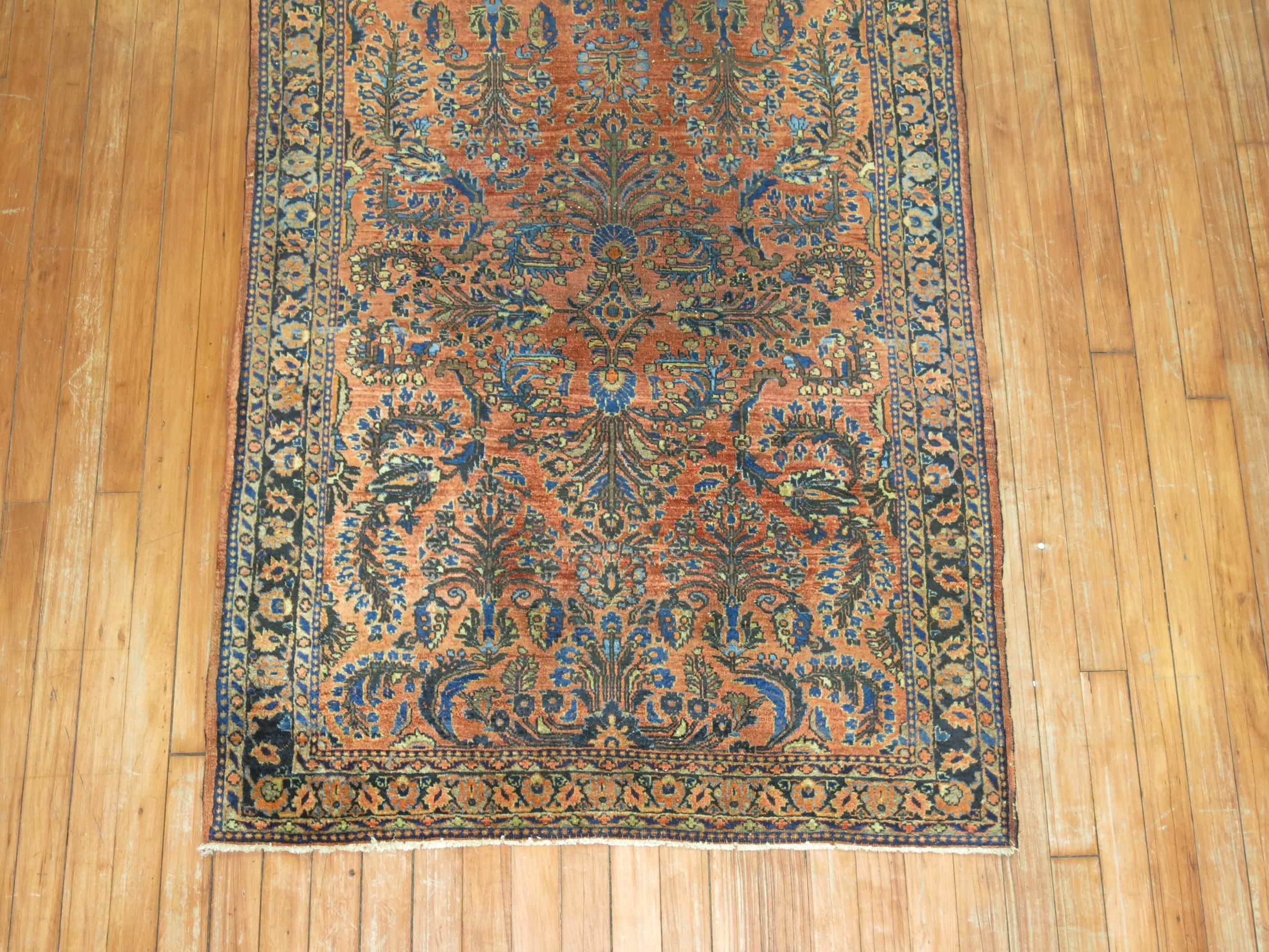 Empire Revival Persian Sarouk Rug For Sale