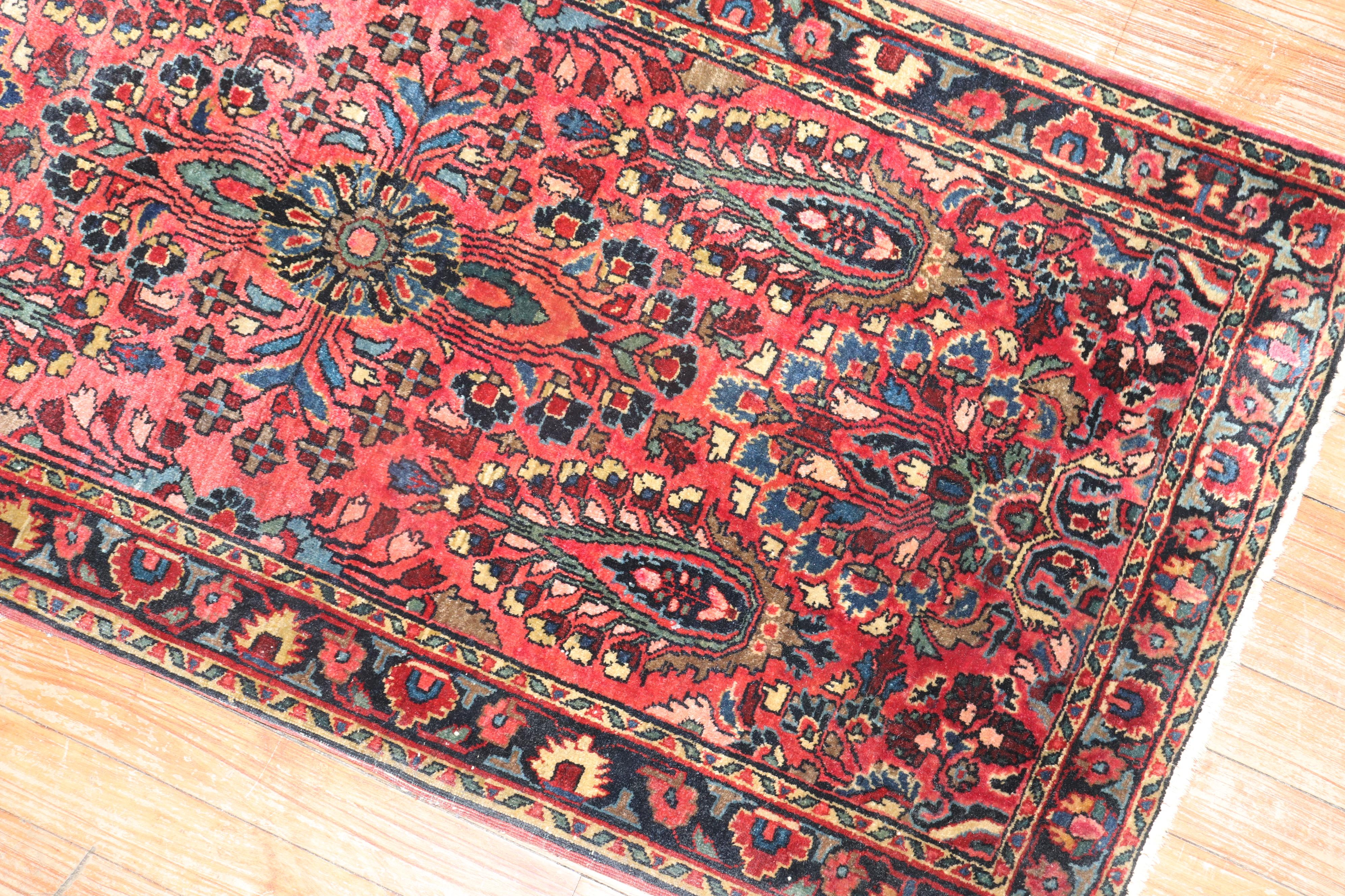 Persian Sarouk Rug In Good Condition In New York, NY