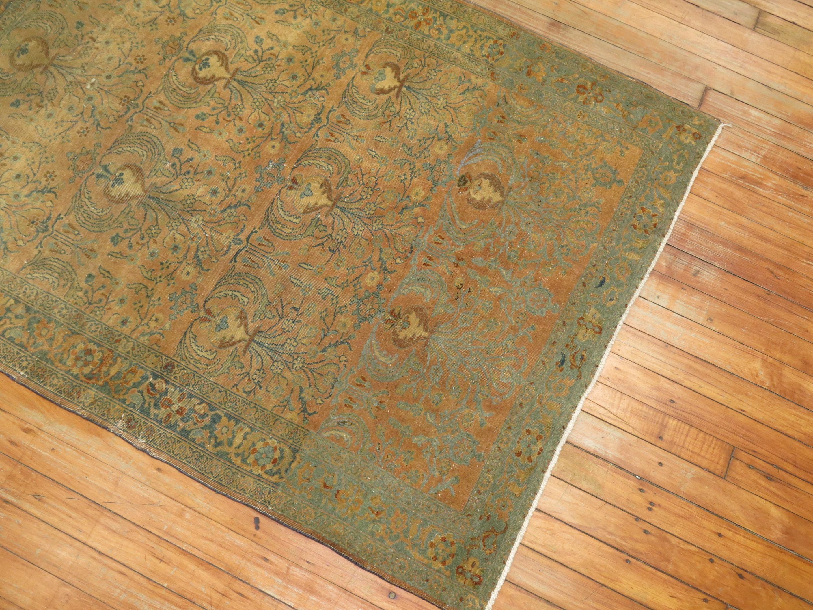 Persian Sarouk Scatter Rug For Sale 1