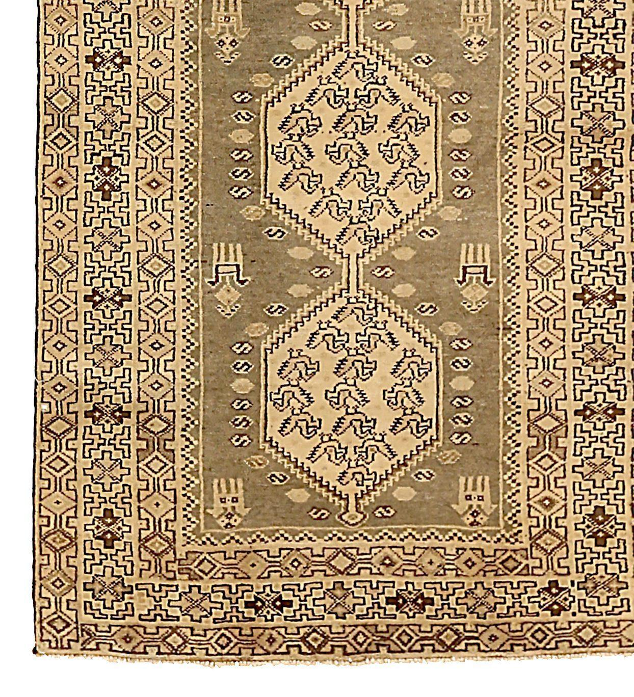 Persische Saveh-Teppiche Circa 1880 - 52134 (Asiatisch) im Angebot