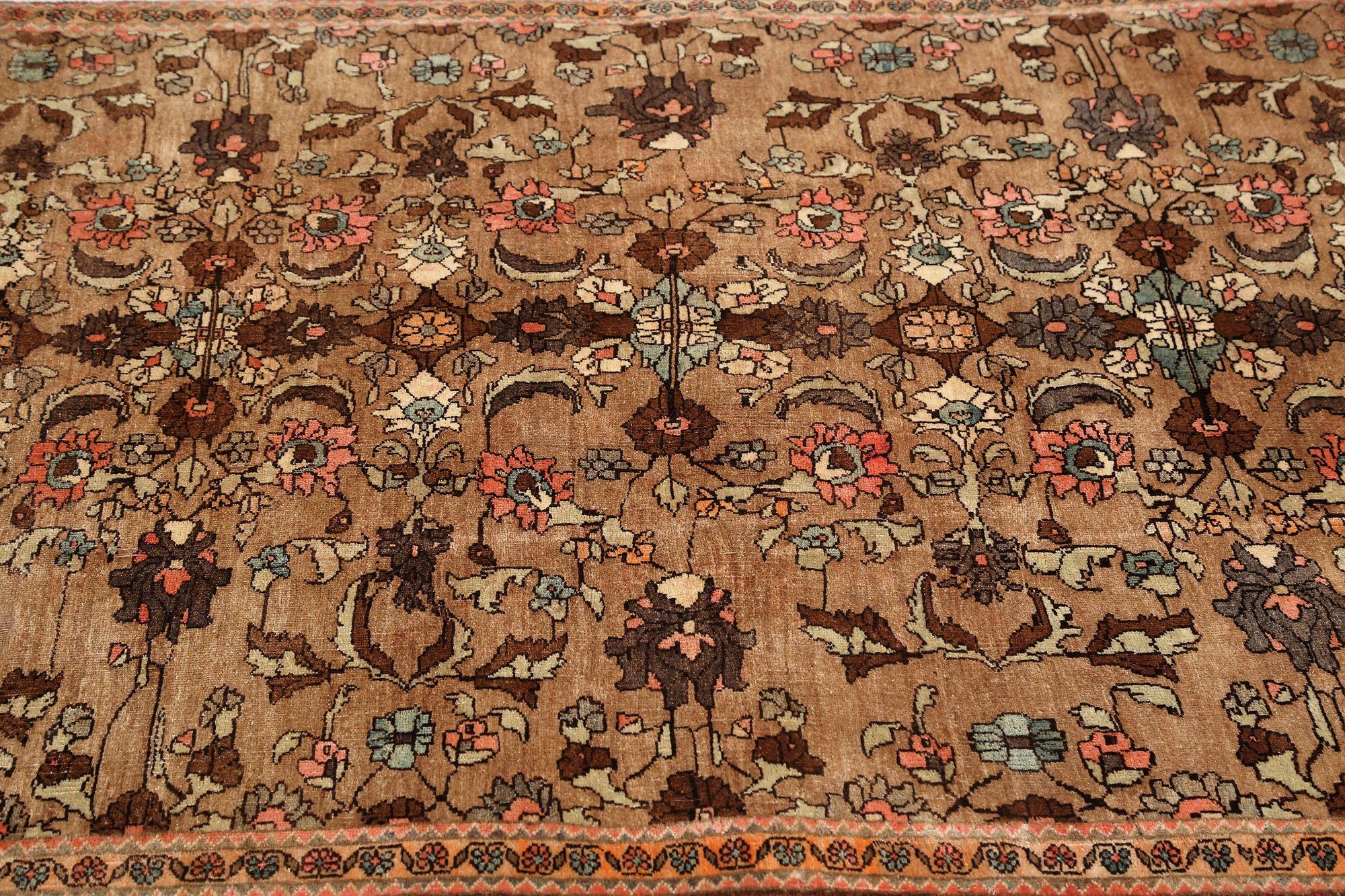 Persische Semnan Teppiche - Wolle Braun Elfenbein Rot Taupe Design - 97954 (Irakisch) im Angebot