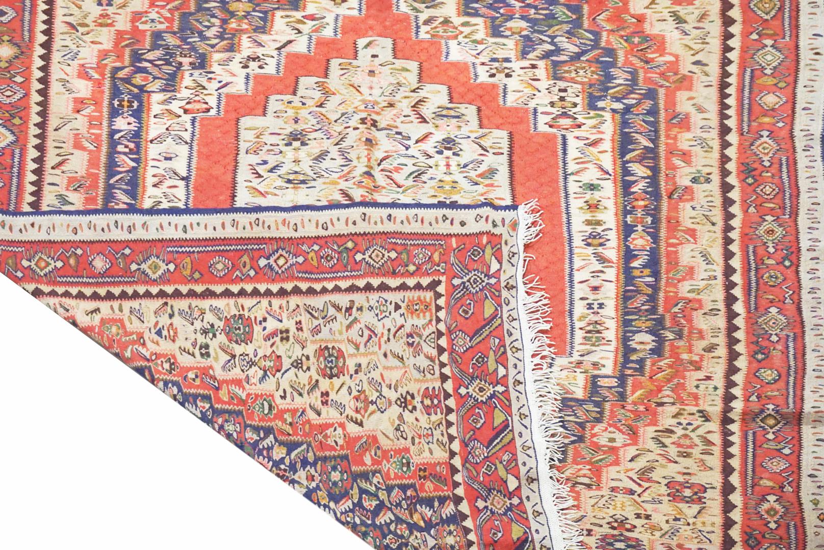 20th Century Persian Senne Kilim For Sale
