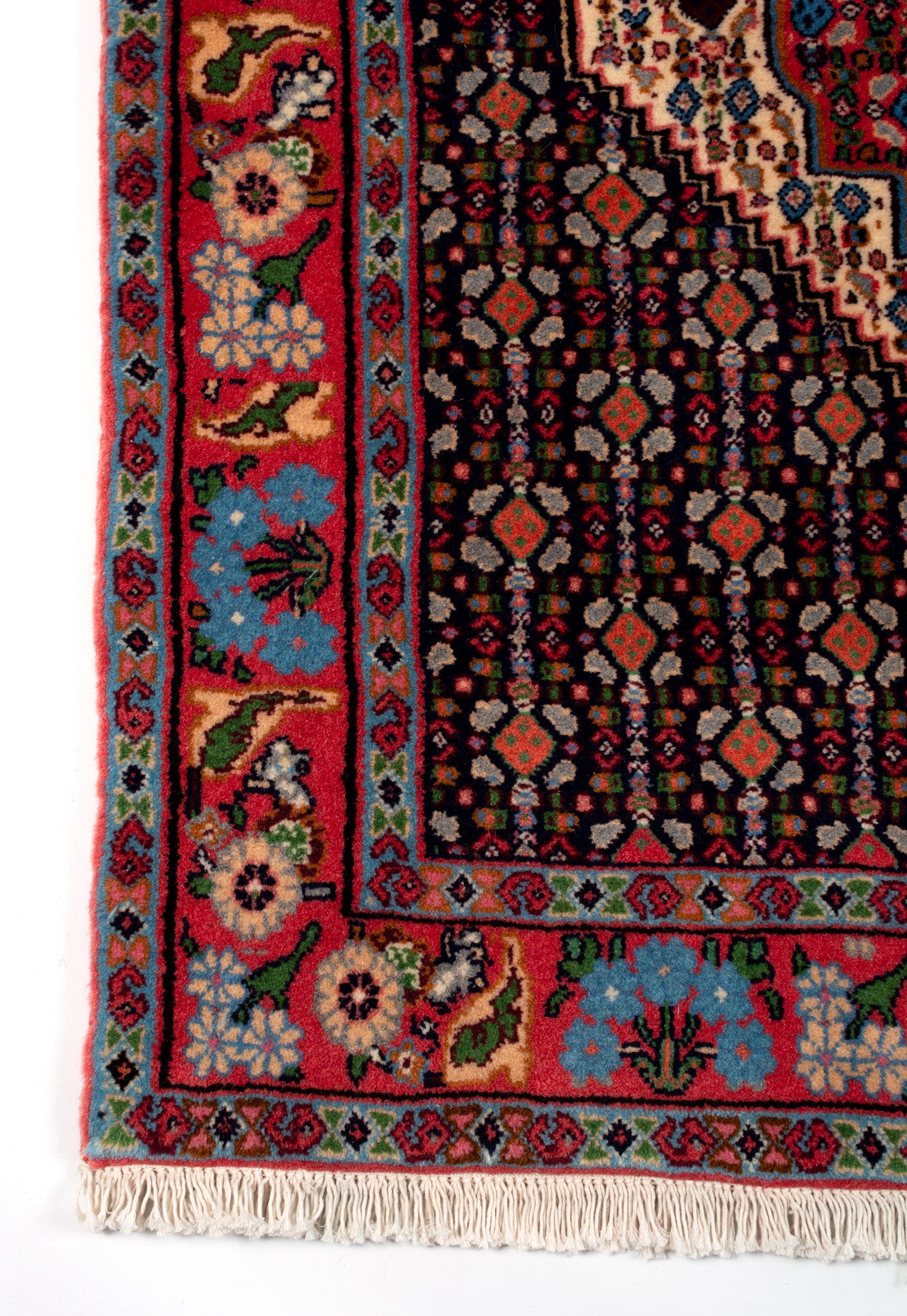 Unknown Persian Senneh Rug Central Medallion For Sale