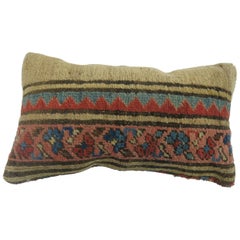 Antique Persian Serab Bolster Rug Pillow