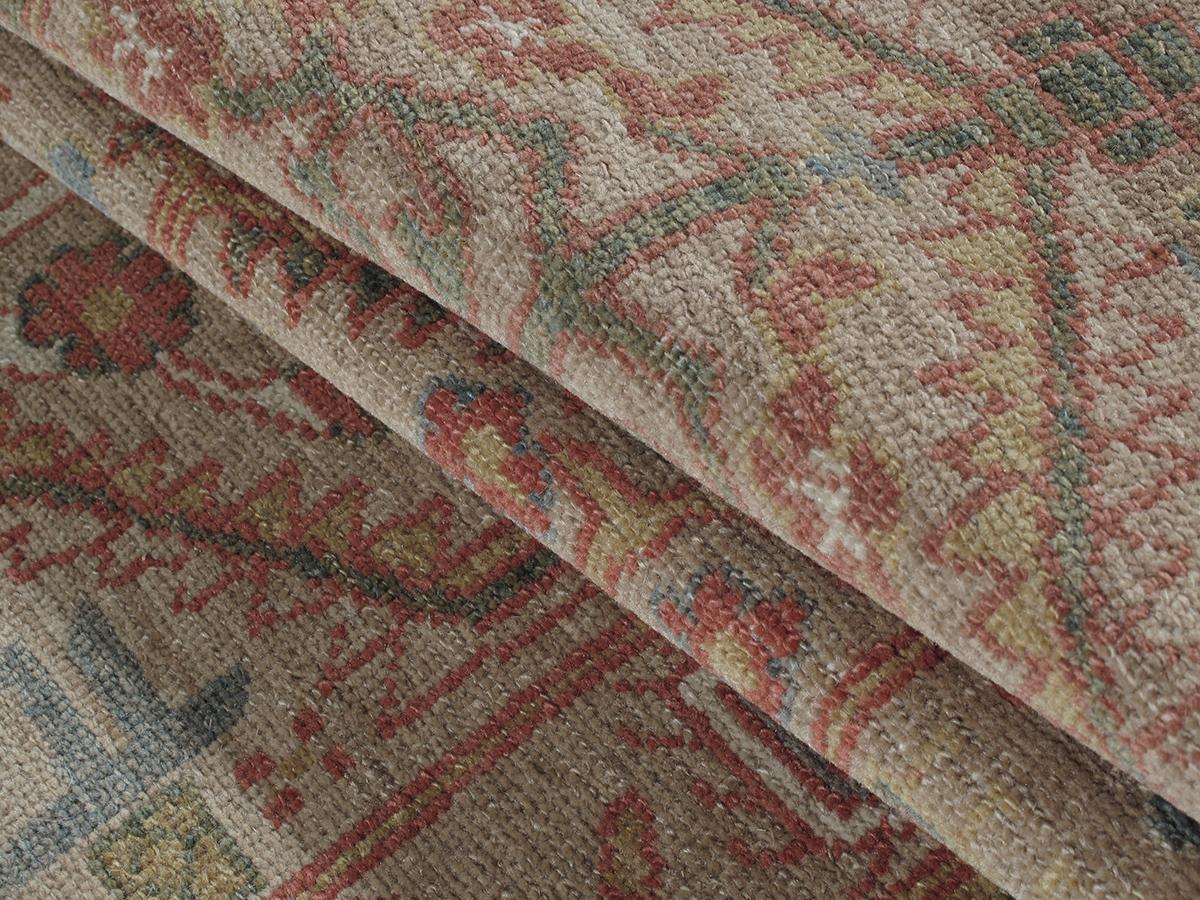 This Persian Serab hand-knotted runner is made from the finest hand-carded, hand-spun wool and is reminiscent of  Antique 19th century pieces. The local tribal weavers of Serab in Northwestern Iran are known for their decorative mostly camel ground
