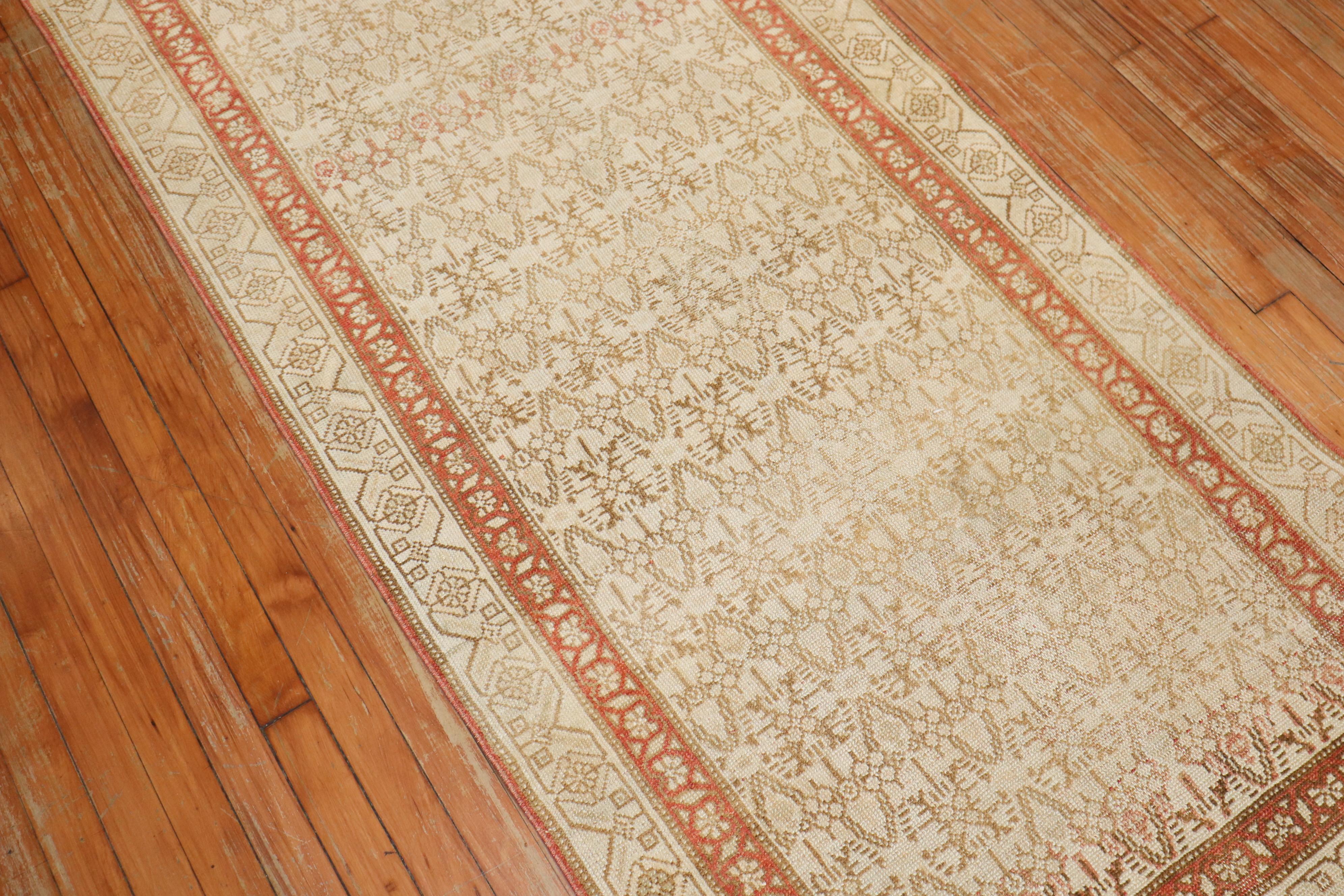 Neutral Color Persian Tribal Serab Runner from the 2nd quarter of the 20th Century

Measures: 3' x 10'1'.