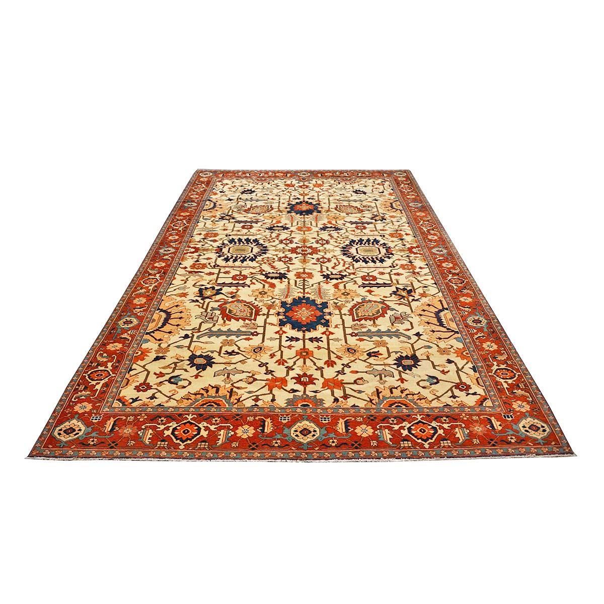  Ashly Fine Rugs presents a new antique reproduction Persian Serapi 7x11 handmade area rug. Persian Serapi rugs are amongst the most desired rugs by connoisseurs, collectors, and interior designers. Made with all vegetable-dyed, handspun wool and