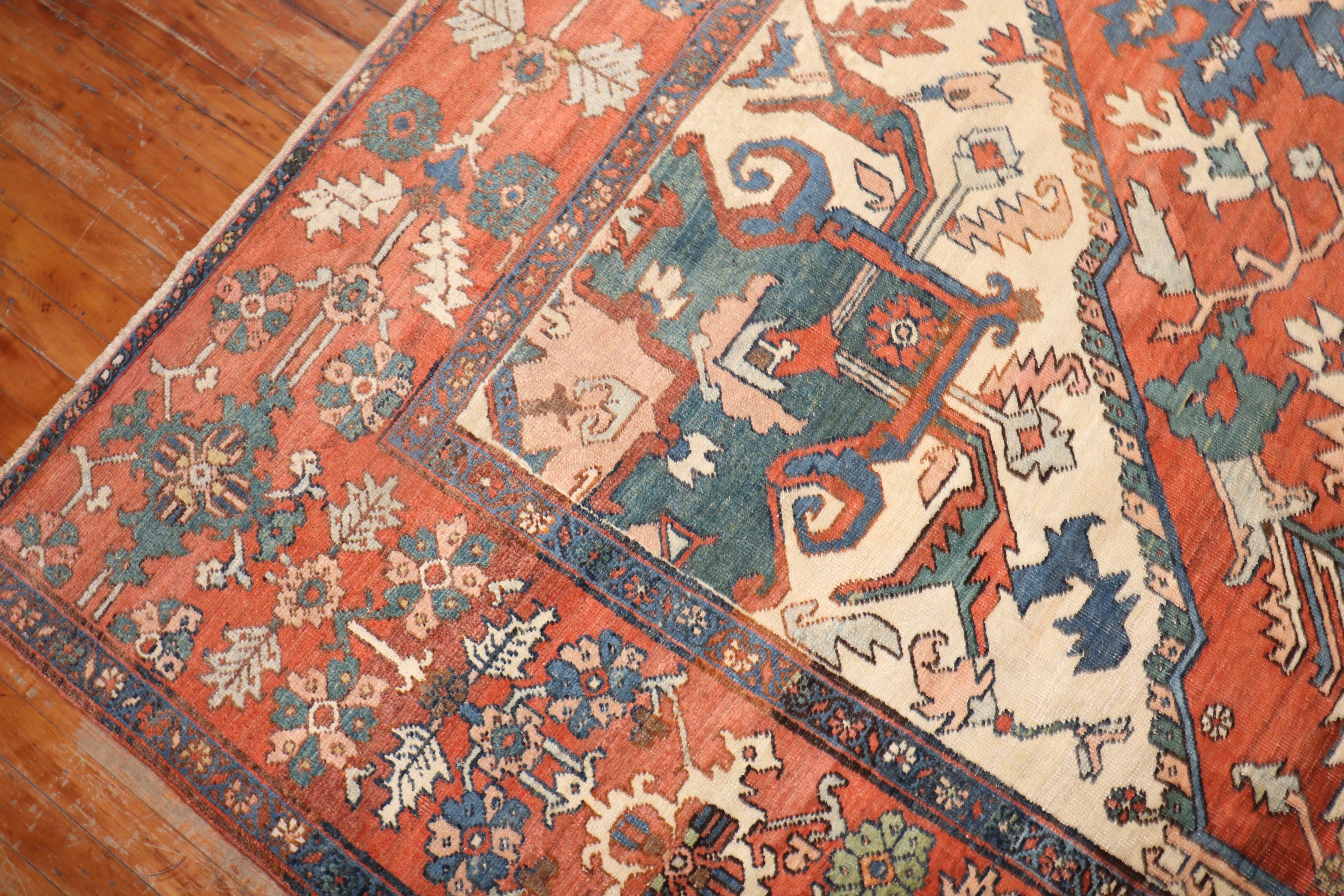 Persischer Serapi-Teppich (Wolle) im Angebot