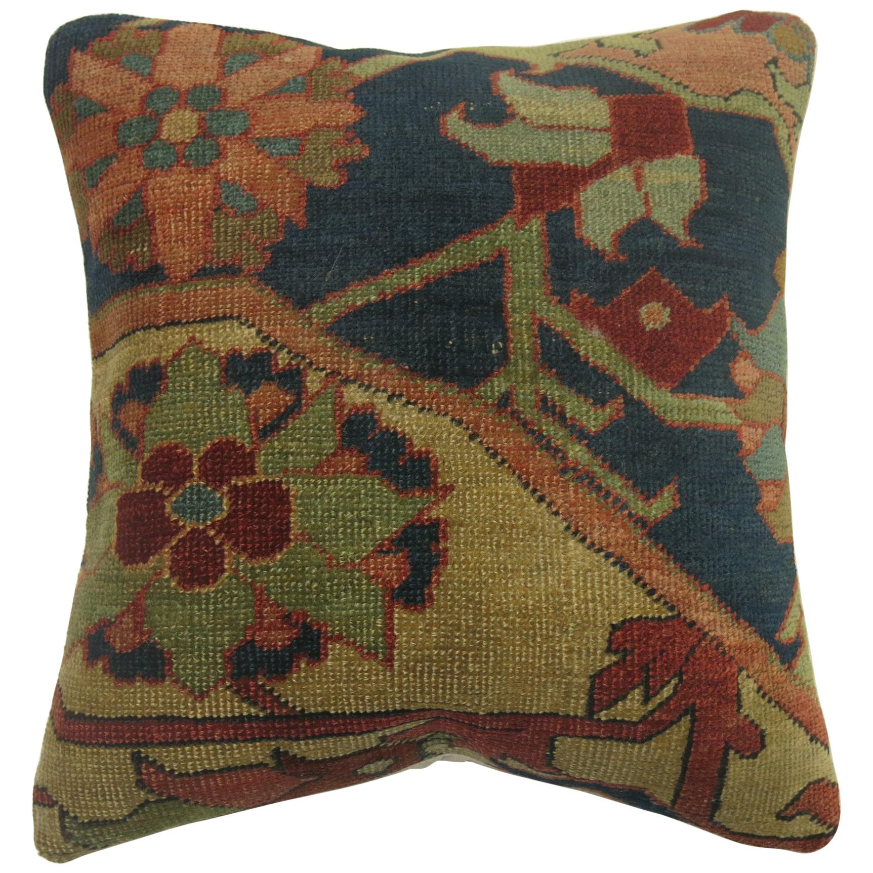 Persian Serapi Rug Pillow For Sale