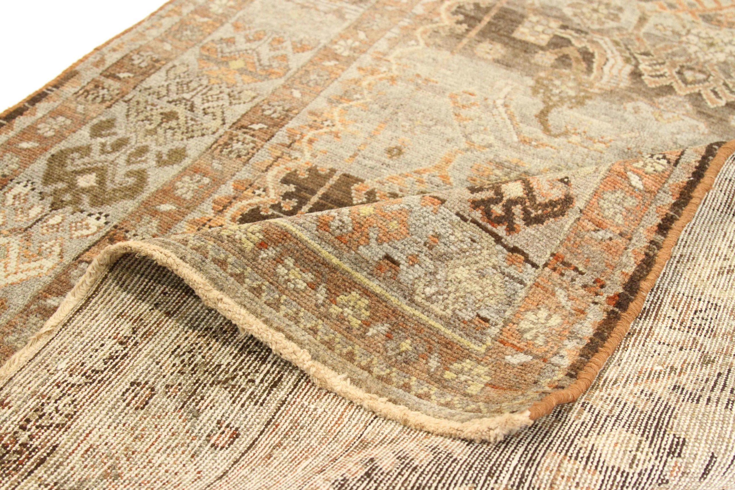 Persischer Shahsavan Small Teppich - Wolle Braun Elfenbein Rot Design - 75800 (Irakisch) im Angebot