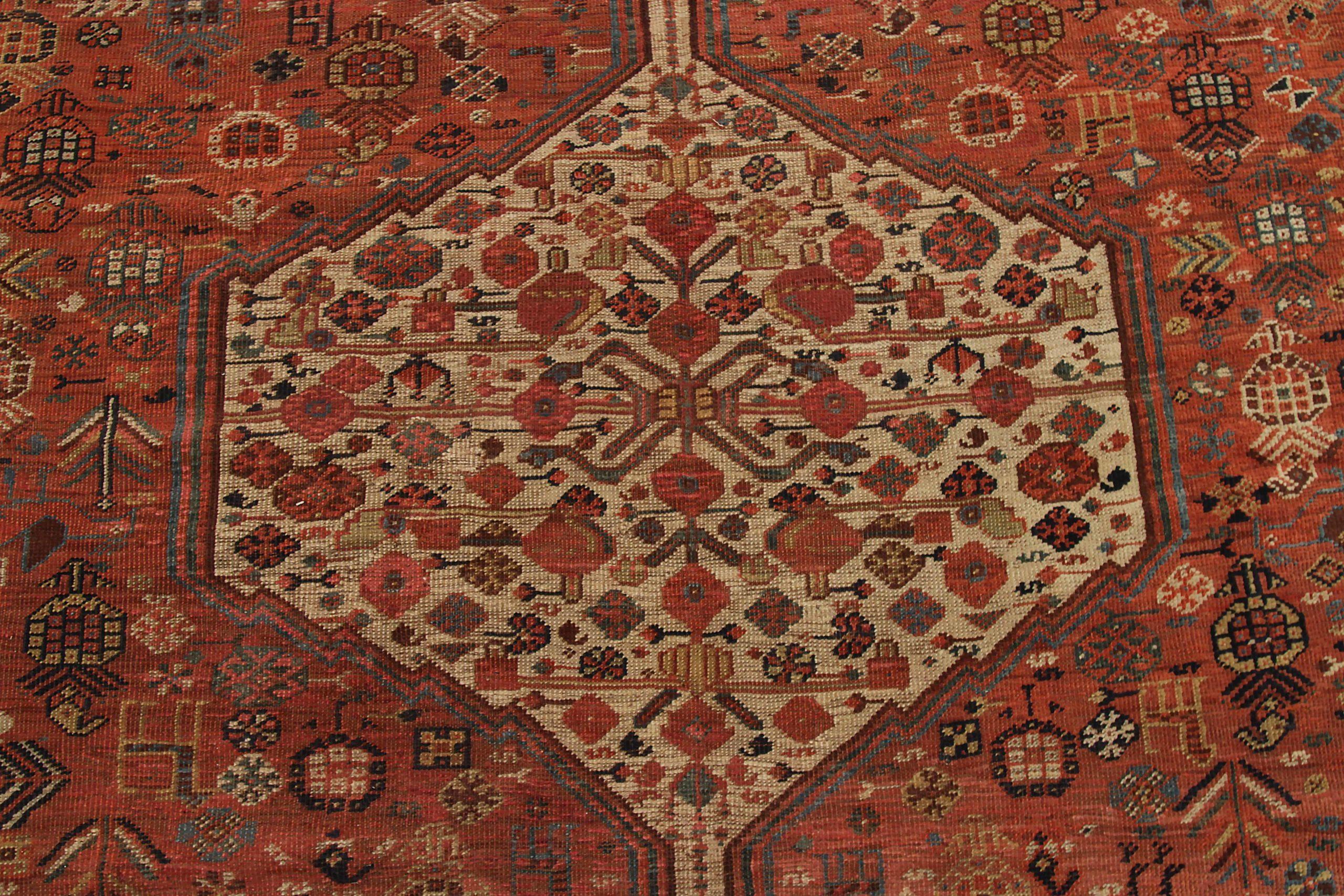 Tappeti persiani Shiraz Circa 1880 - 10737 In condizioni ottime in vendita a Dallas, TX