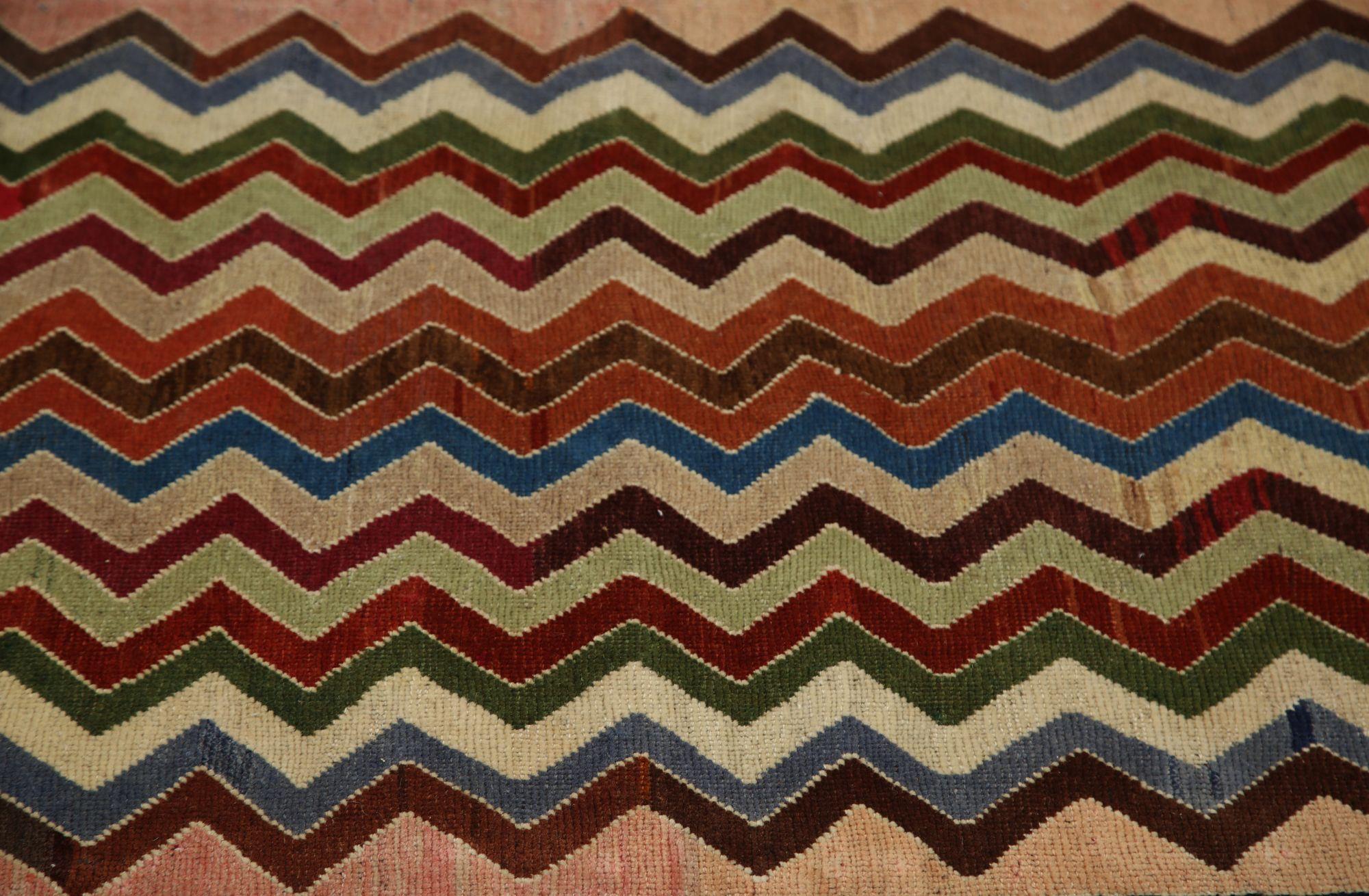 Persische Shiraz-Teppiche - Wolle Blau Grün Elfenbein Rot Design - 97485 (Irakisch) im Angebot