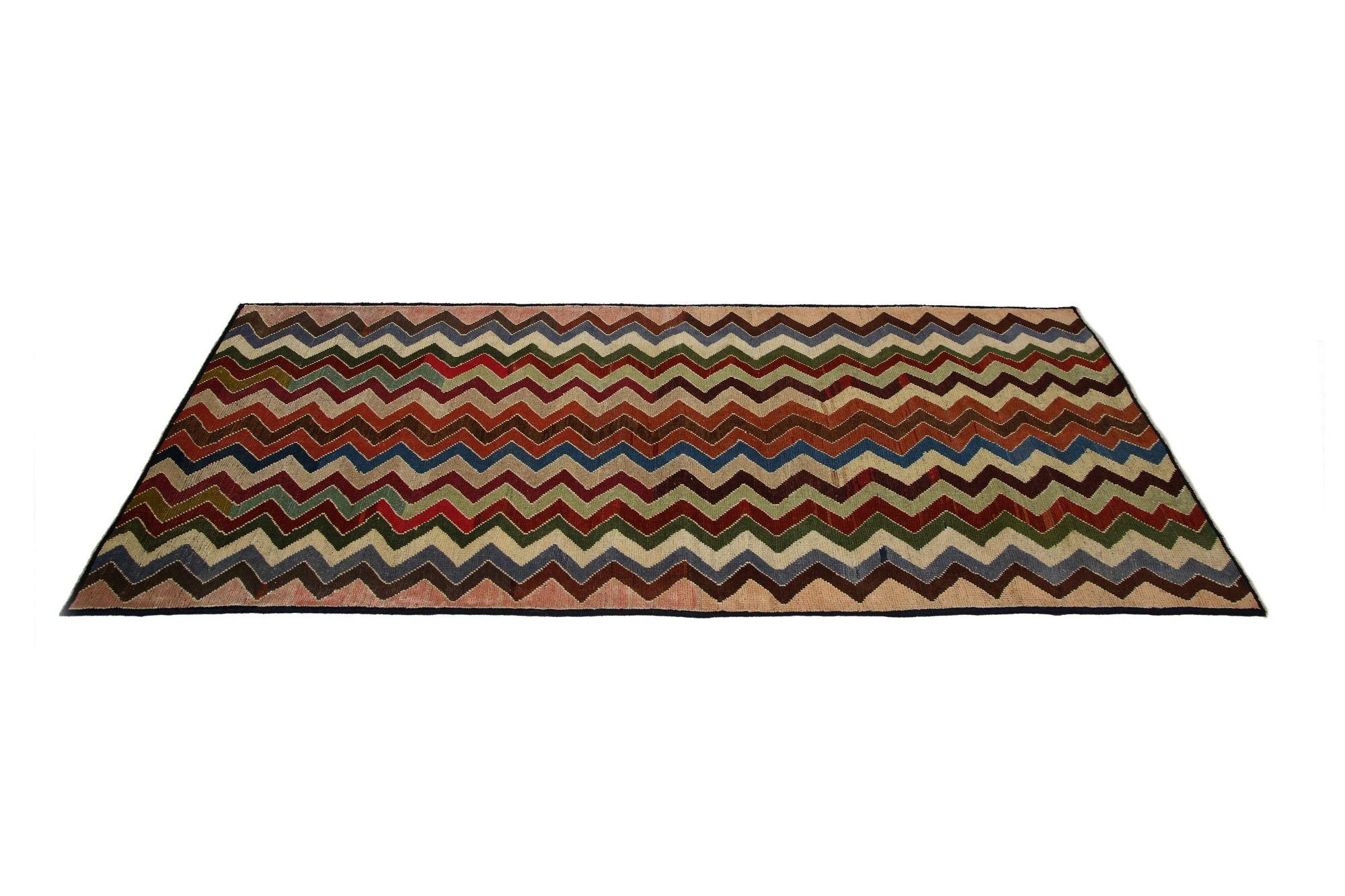 Persische Shiraz-Teppiche - Wolle Blau Grün Elfenbein Rot Design - 97485 im Zustand „Hervorragend“ im Angebot in Dallas, TX