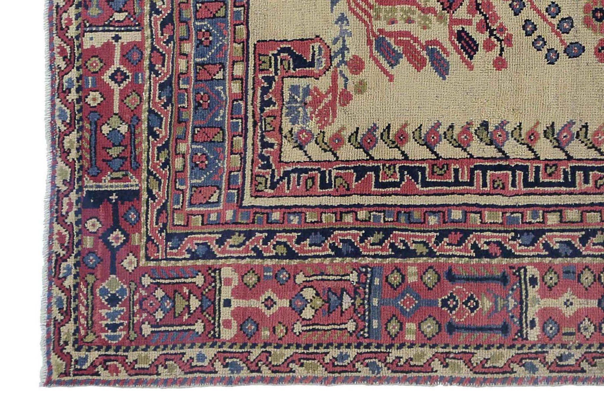Alfombras Persas Shiraz - Lana Diseño Azul Marfil Rojo - 97900 Iraquí en venta