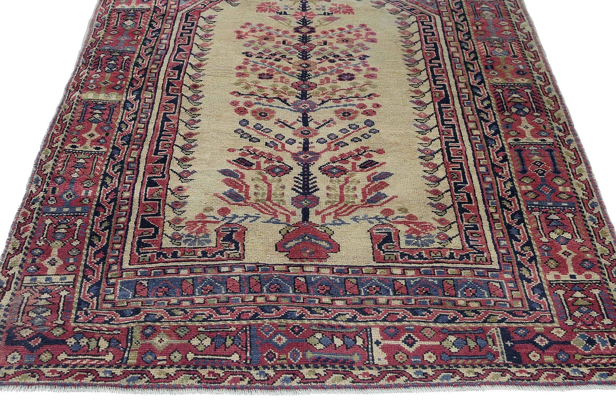 Alfombras Persas Shiraz - Lana Diseño Azul Marfil Rojo - 97900 en Excelente estado para la venta en Dallas, TX