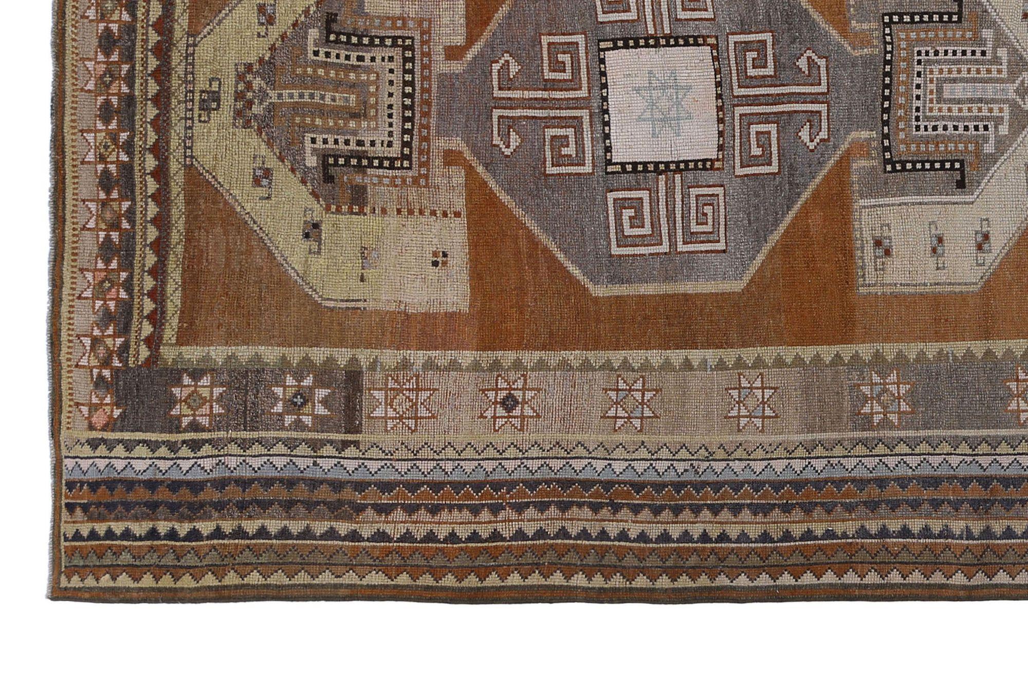 Persische Shiraz Bereich Teppiche - Wolle Braun Grau Elfenbein Taupe Design - 97931 im Zustand „Hervorragend“ im Angebot in Dallas, TX