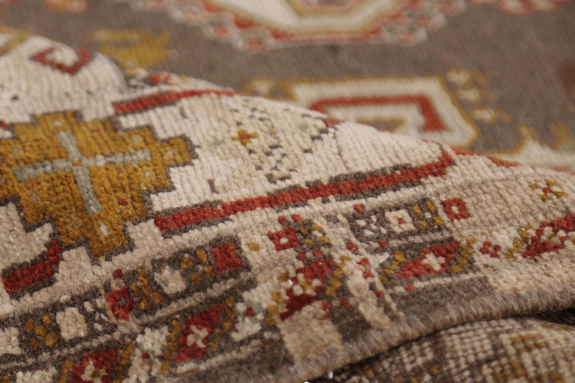 Persische Shiraz Bereich Teppiche - Wolle Brown Red Taupe Design - 97969 (Stammeskunst) im Angebot