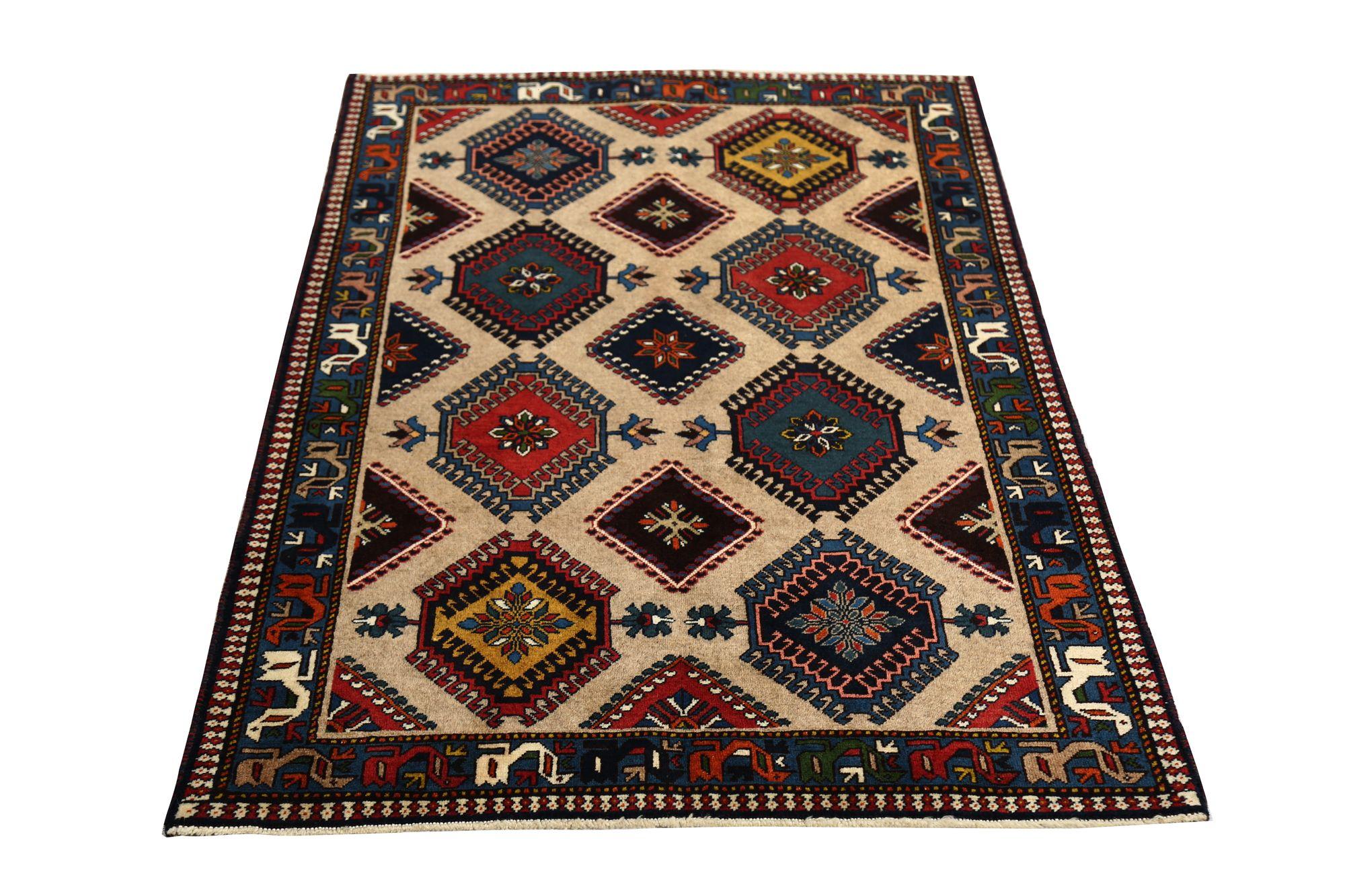 Tappeti persiani Shiraz - Lana Marrone Taupe Design - 96974 In condizioni ottime in vendita a Dallas, TX