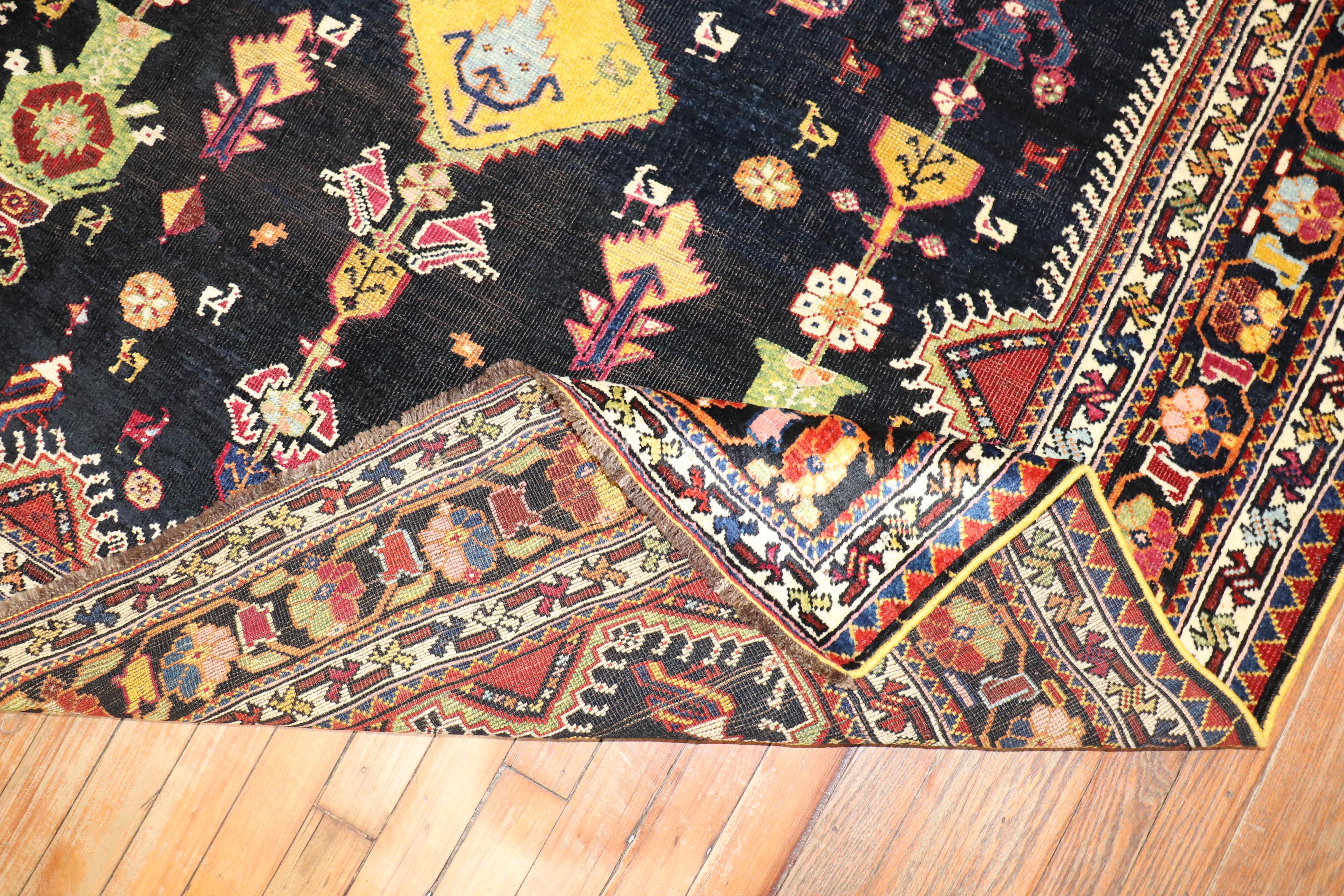  Persian Shiraz Gallery Size Rug For Sale 3