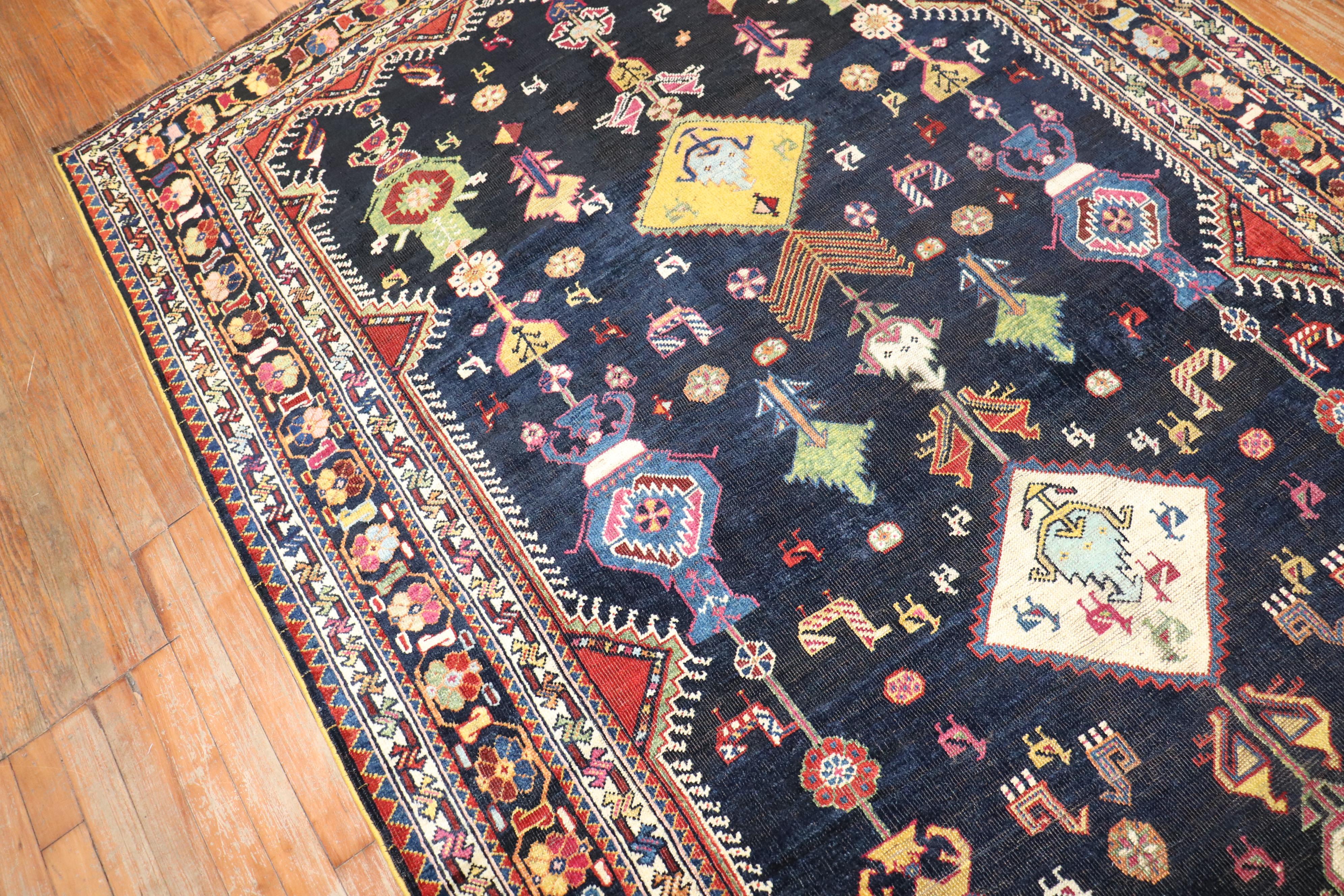  Persischer Shiraz-Teppich in Galeriengröße (Britisch Kolonial) im Angebot