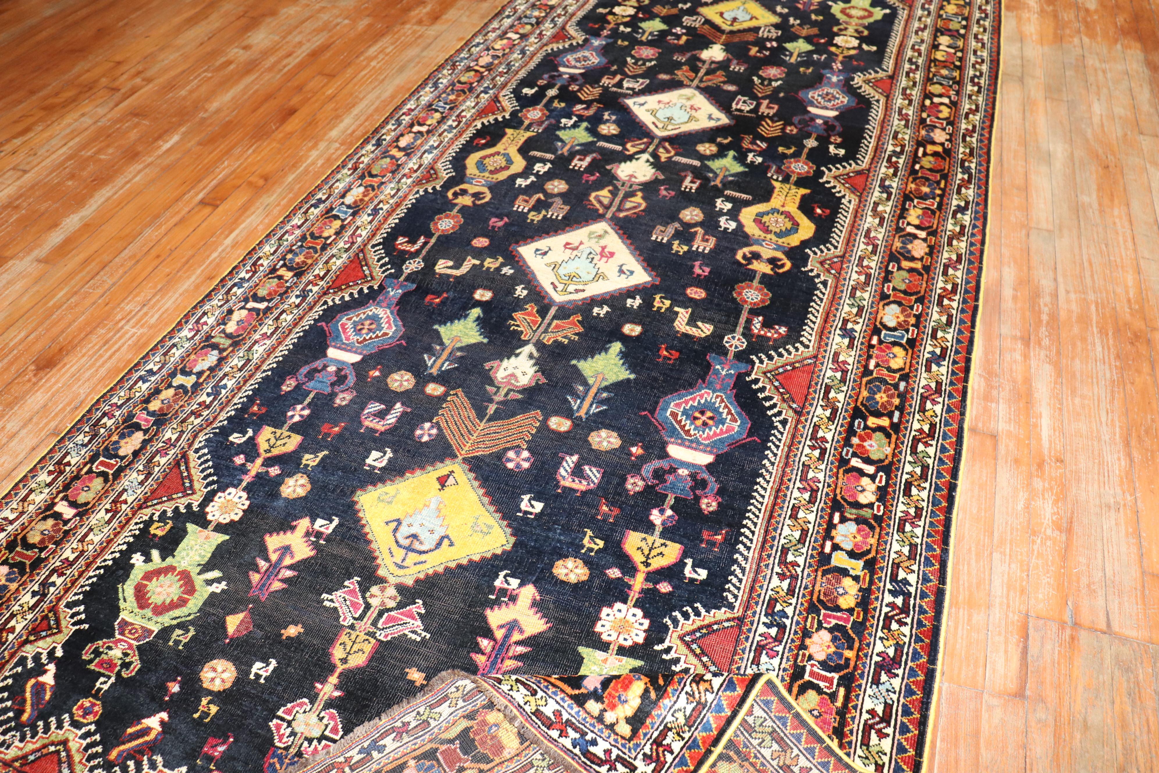  Persian Shiraz Gallery Size Rug For Sale 2