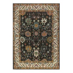 Persian Shiraz Machine-Made Area Rug, Traditional Floral Carpet, 3′0″ × 5′0″