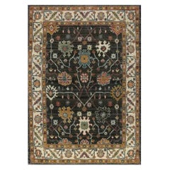 Persian Shiraz Machine-Made Area Rug, Traditional Floral Carpet, 3′0″ × 5′0″