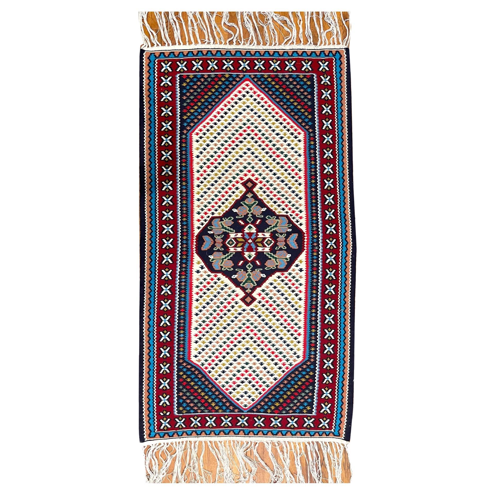 Persian Shiraz Multi Color Tribal  Kilim  For Sale