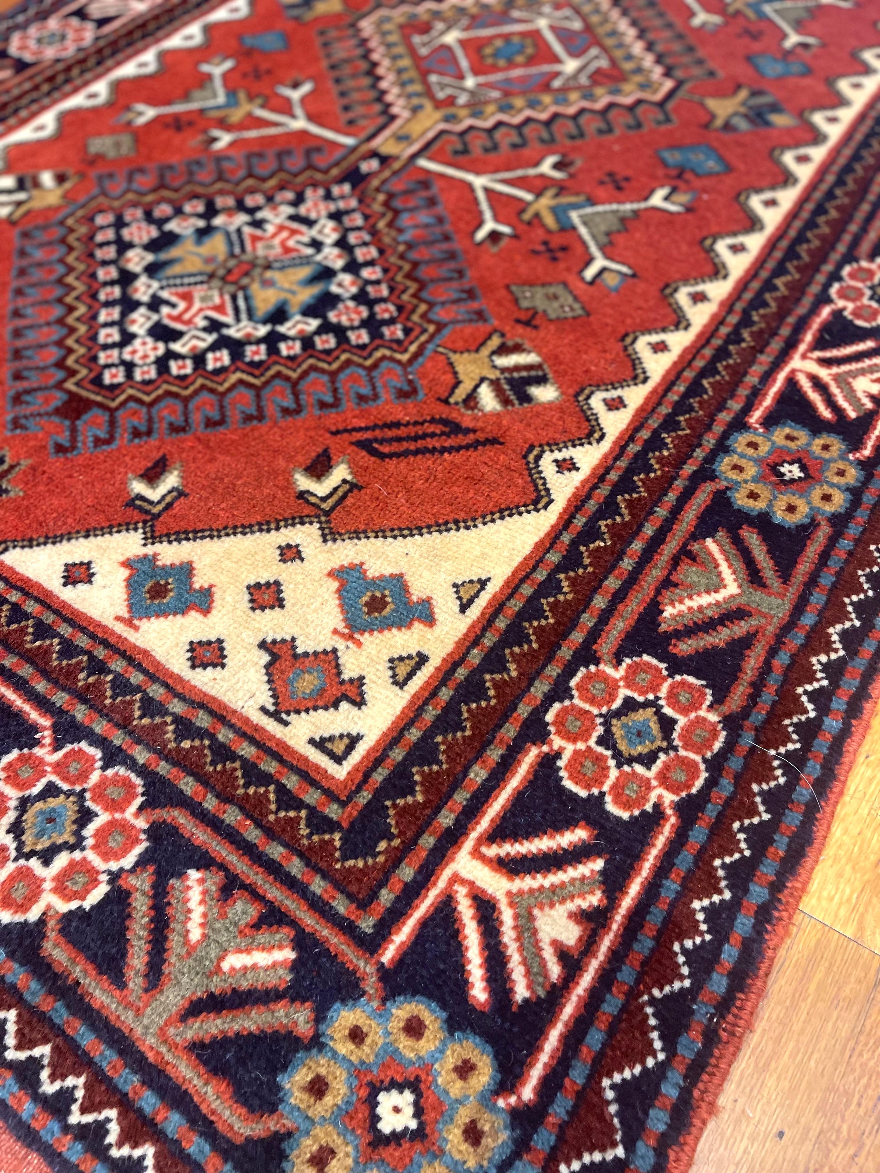 Wool Persian Shiraz Rug For Sale