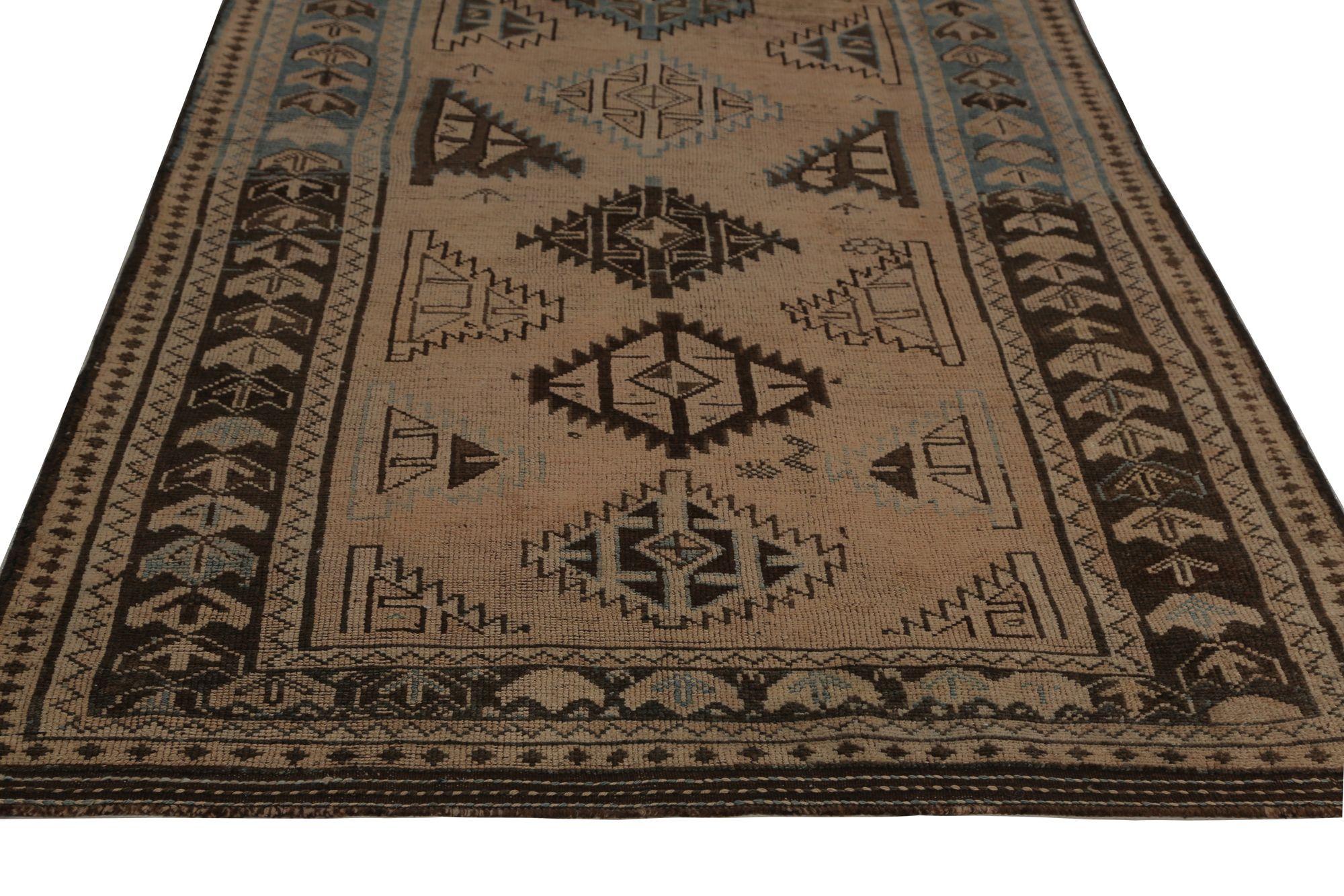 Persischer Shiraz Läufer Teppich - Wolle Brown Terracotta Design - 97139 (Irakisch) im Angebot