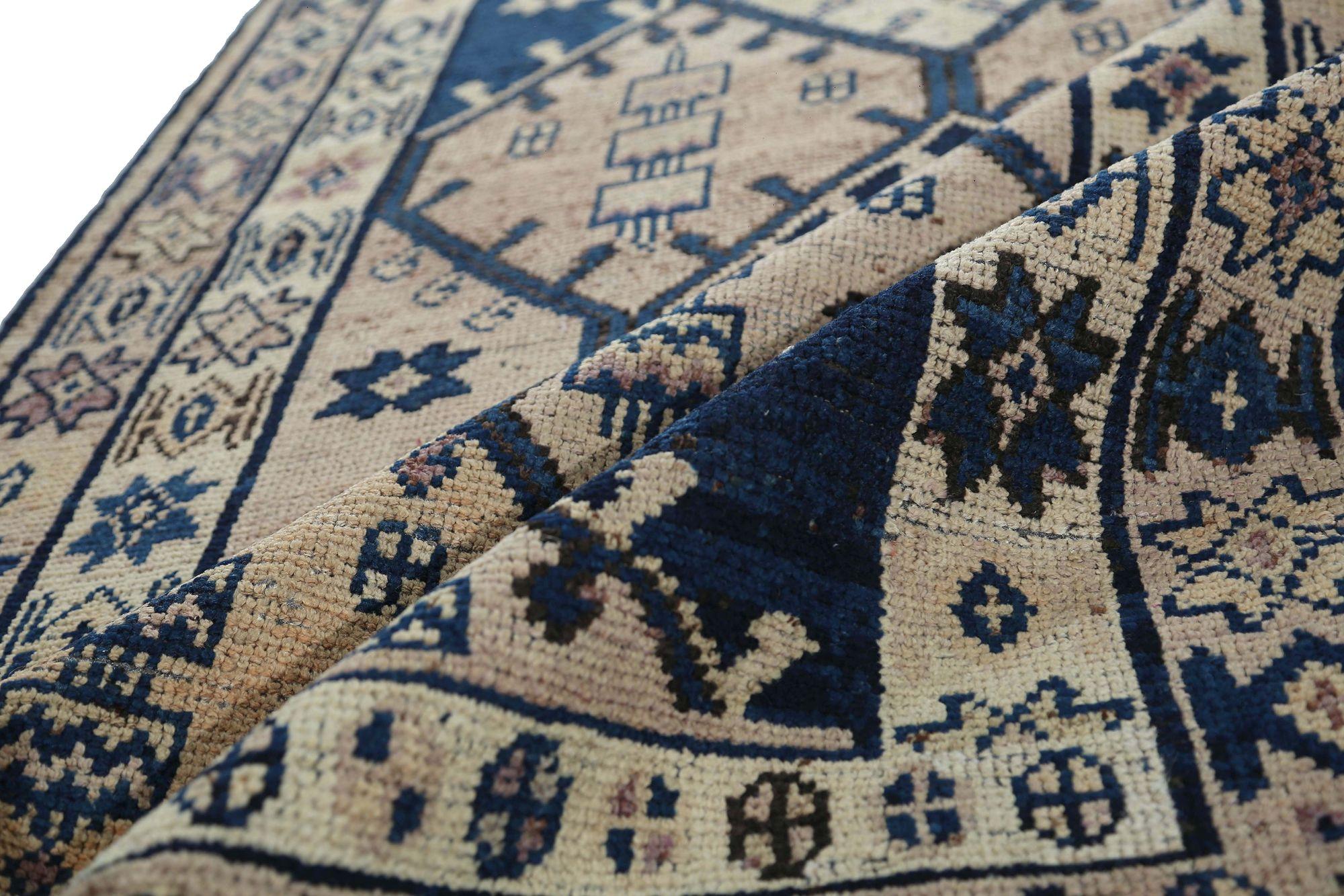 Iracheno Tappeto Runner Persiano Shiraz - Design Lana Avorio - 96648 in vendita