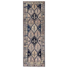 Persian Shiraz Runner Rug - Wool Ivory Design - 96648