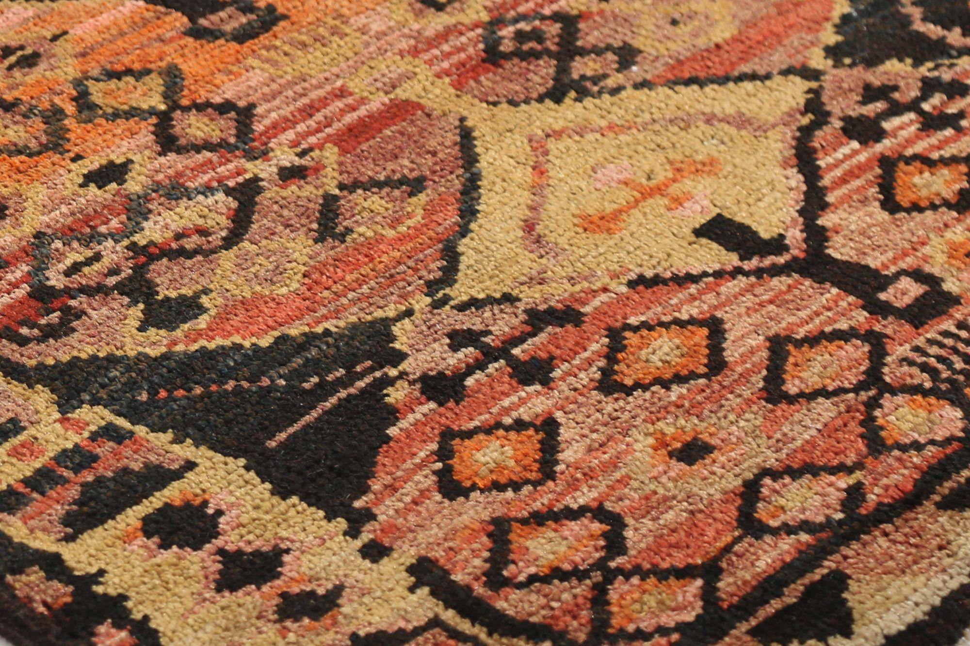 Alfombra Persa Shiraz Pequeña - Lana Negro Naranja Purpel Amarillo - 97418 Tribal en venta