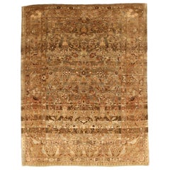 Persian Shiraz Small Rug - Wool Brown Ivory Pink Design - 75931