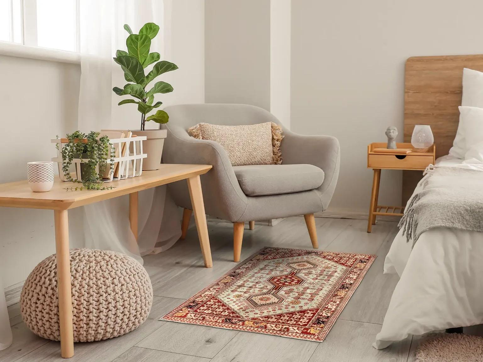 Embrace Timeless Beauty: A Hand-Knotted Persian Shiraz Wool Rug
Step into a world where ancient traditions meet enduring artistry with this exquisite hand-knotted Persian Shiraz wool rug. A true masterpiece from the heart of Iran, this small rug