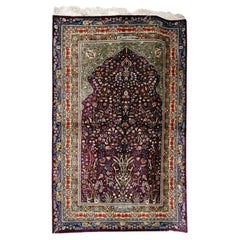 Tappeto di seta persiano dell'artista Abolfazl Rajabian