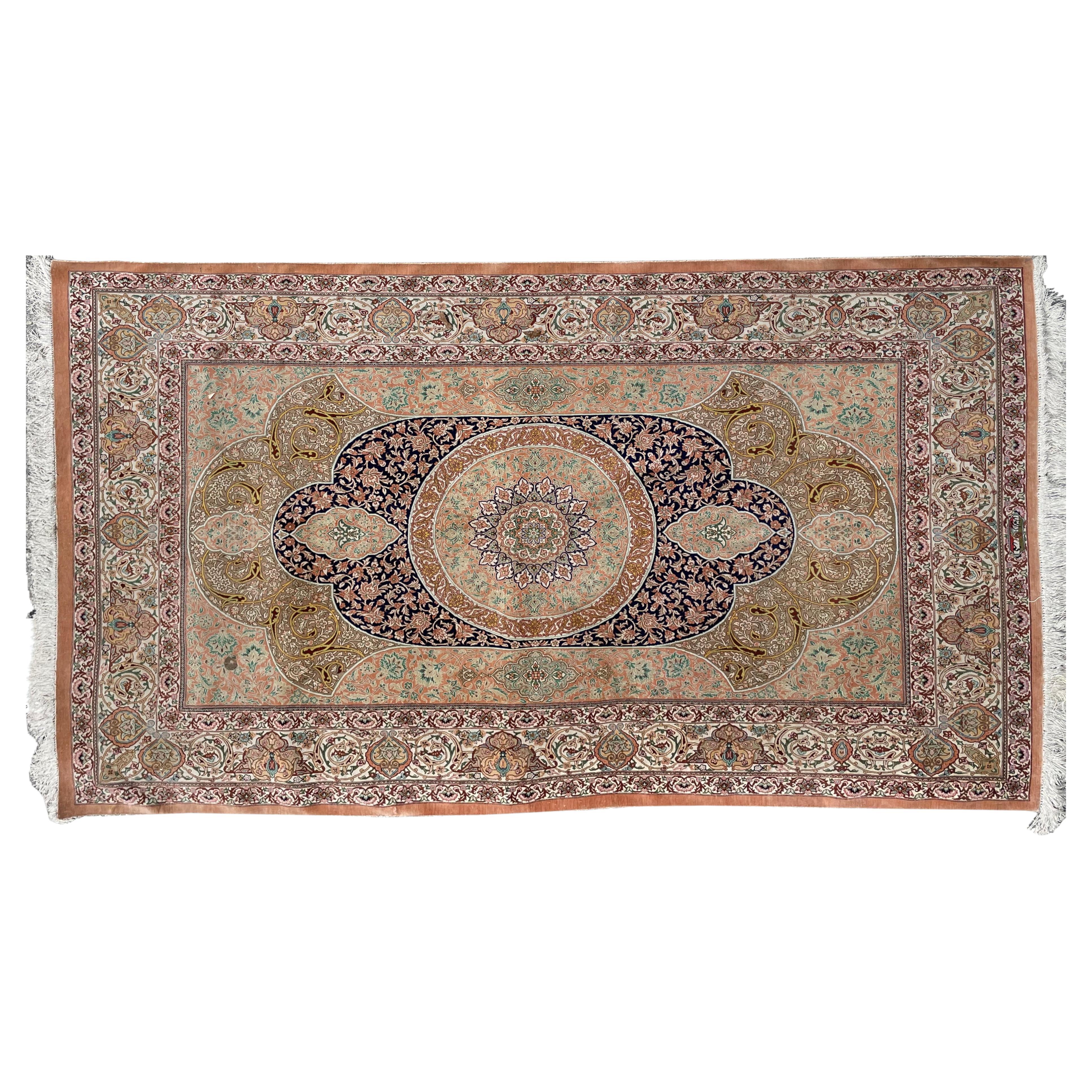 Persian Silk Qum Rug