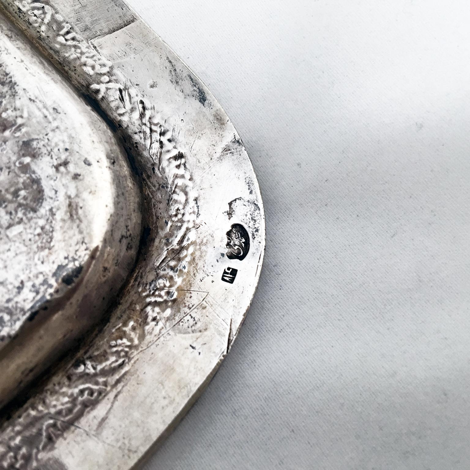 Persian Silver Tray In Good Condition In Singapore, SG