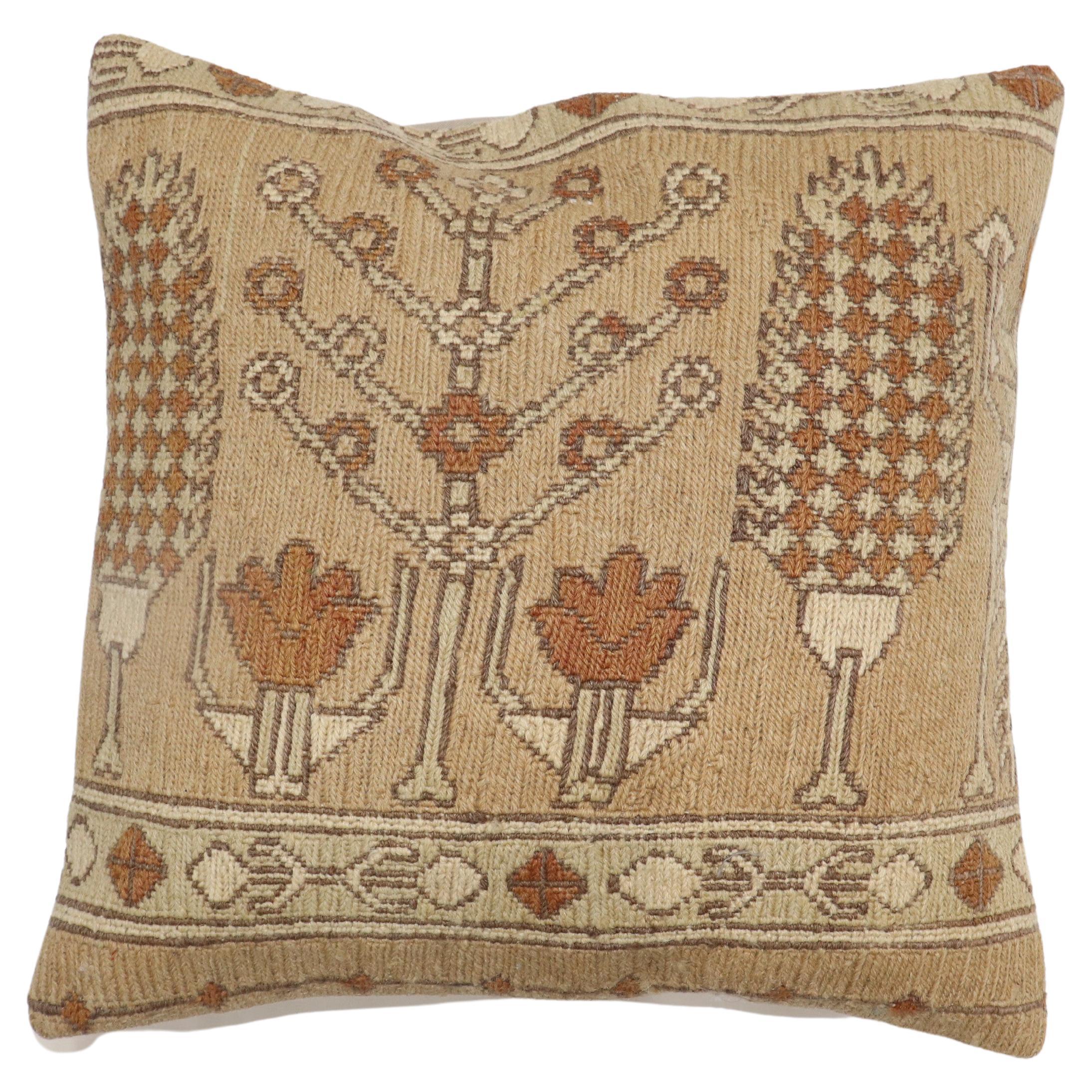 Persian Soumac Rug Pillow For Sale