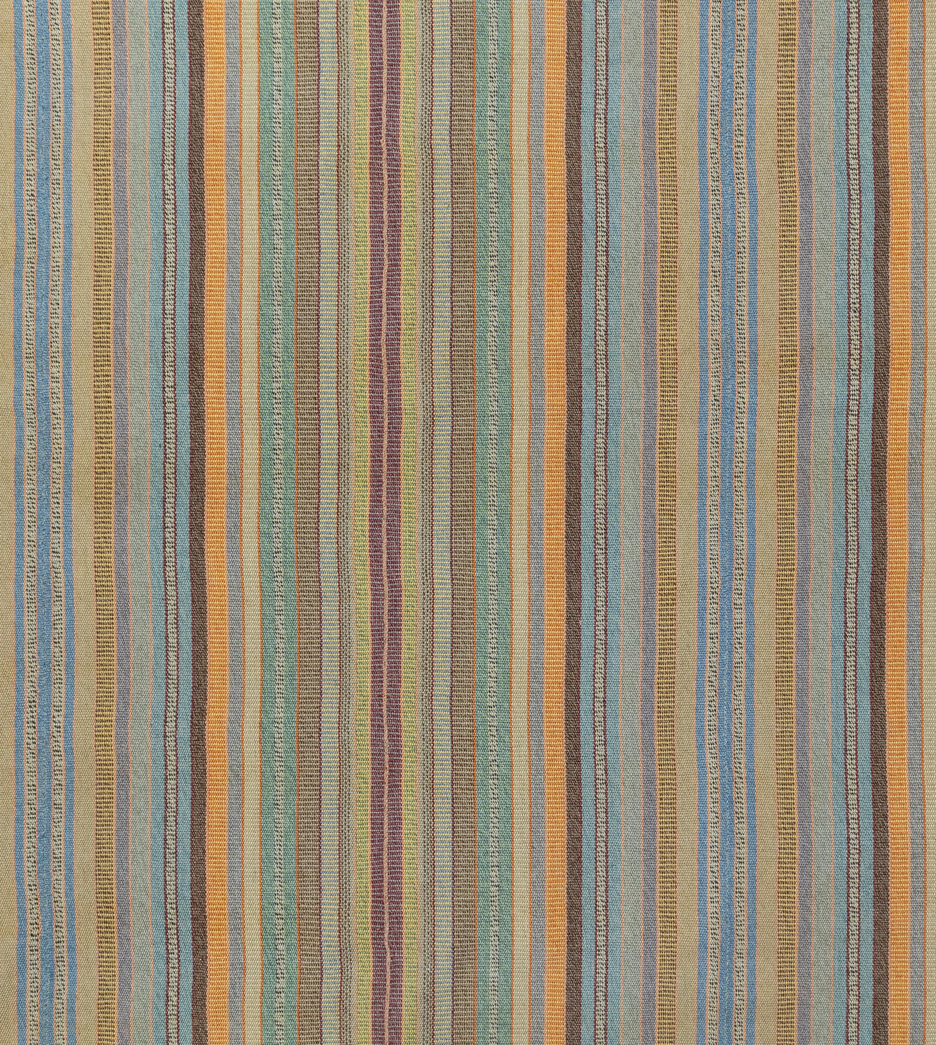 Persian Striped Flat Weave Rug – Hand-Spun Yarn, Vegetable-Dyed, Made to Order For Sale 4