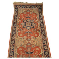 Persian Style Red Beige and Blue Runner Carpet